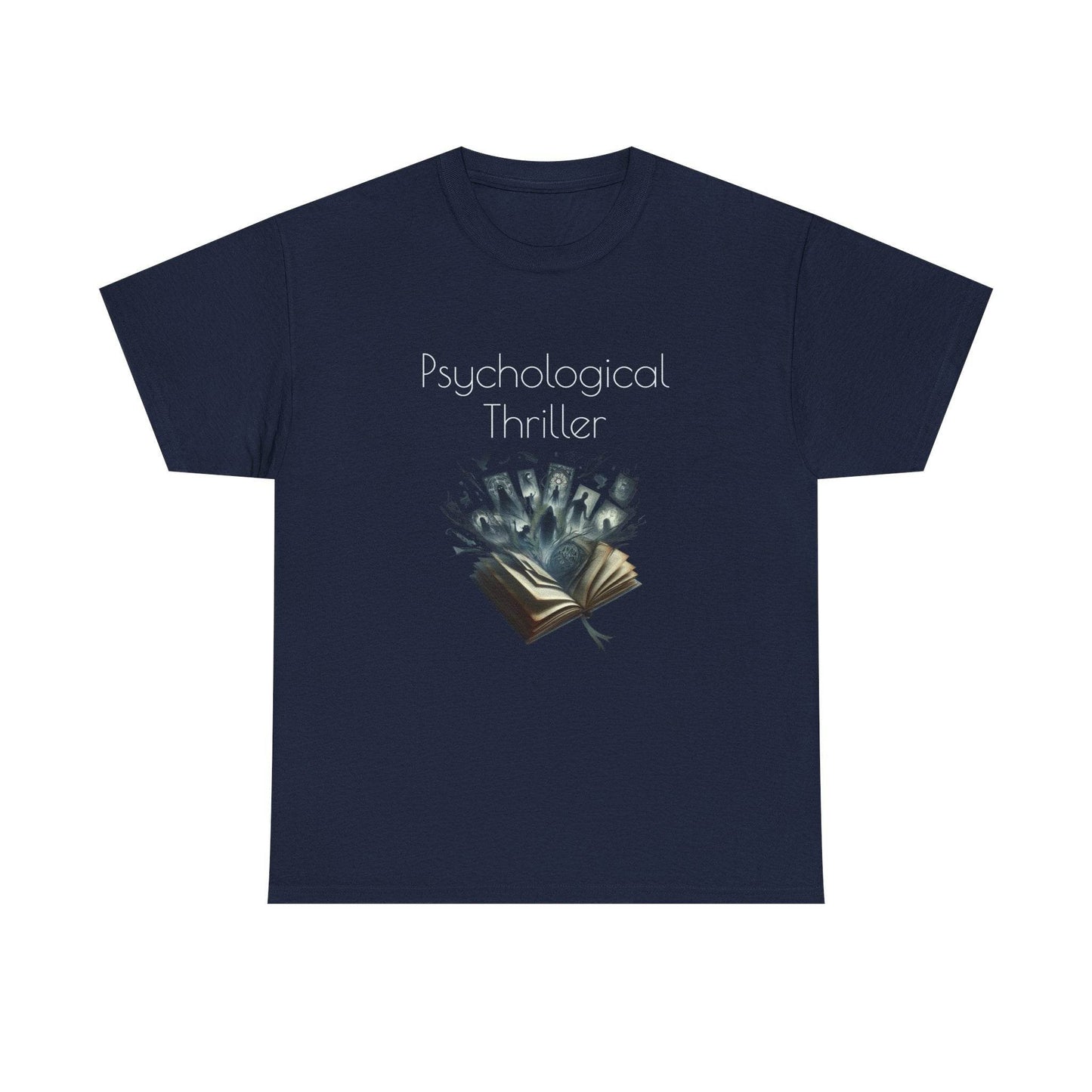 Fiction - Graphic Tee - Unisex Heavy Cotton T-Shirt Psychological Thriller - The Dreamer's Bookshop.