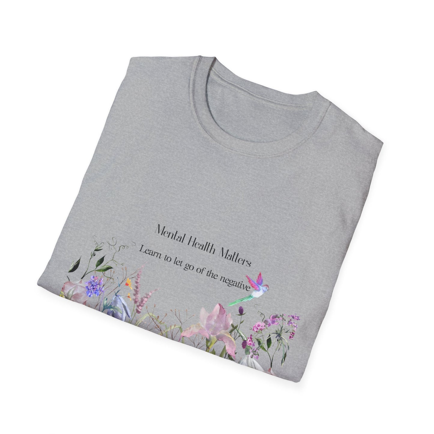 Inspirational Unisex T-Shirt - Mental Health "Let Go" - The Dreamer's Bookshop.