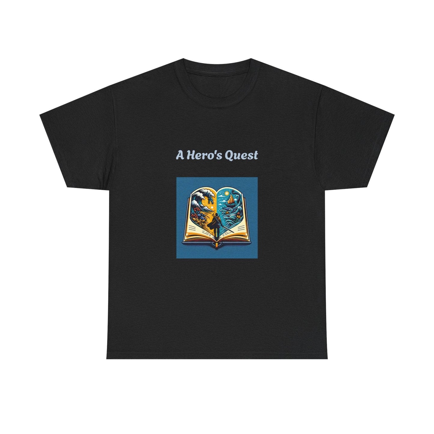 Adventure - Graphic Tee - Unisex Heavy Cotton T-Shirt - Hero's Quest - The Dreamer's Bookshop.