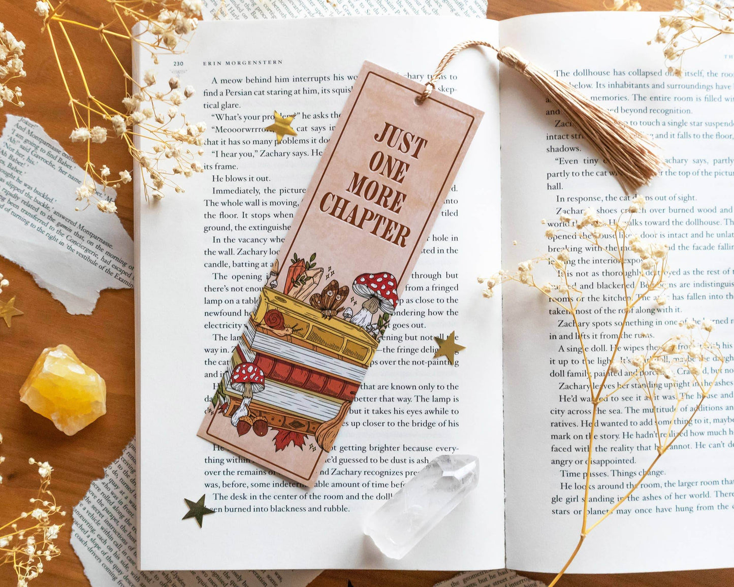 Basically Britt - Woodland Bookmark - Forest Toadstool Nature Butterfly Books - The Dreamer's Bookshop.