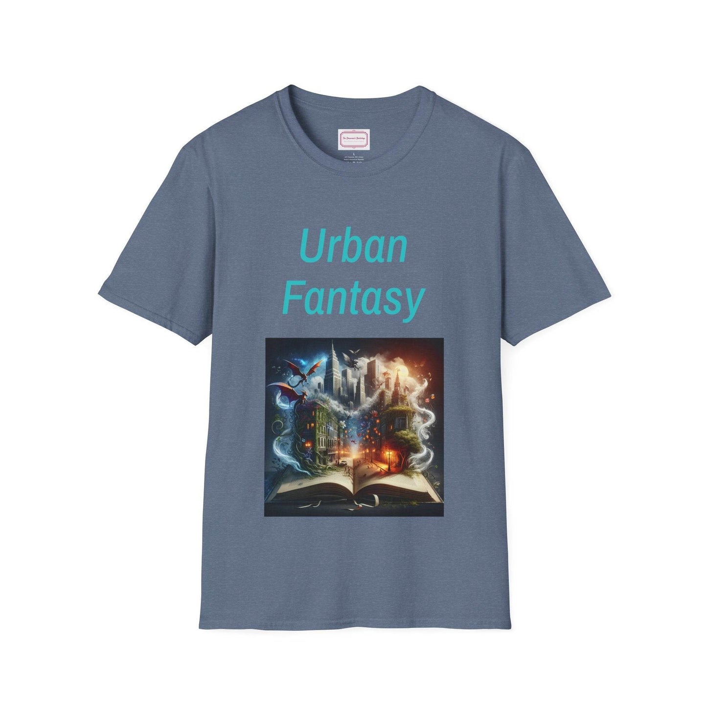 Urban Fantasy Unisex Softstyle T-Shirt - Creative Graphic Tee for Readers and Dreamers - The Dreamer's Bookshop.