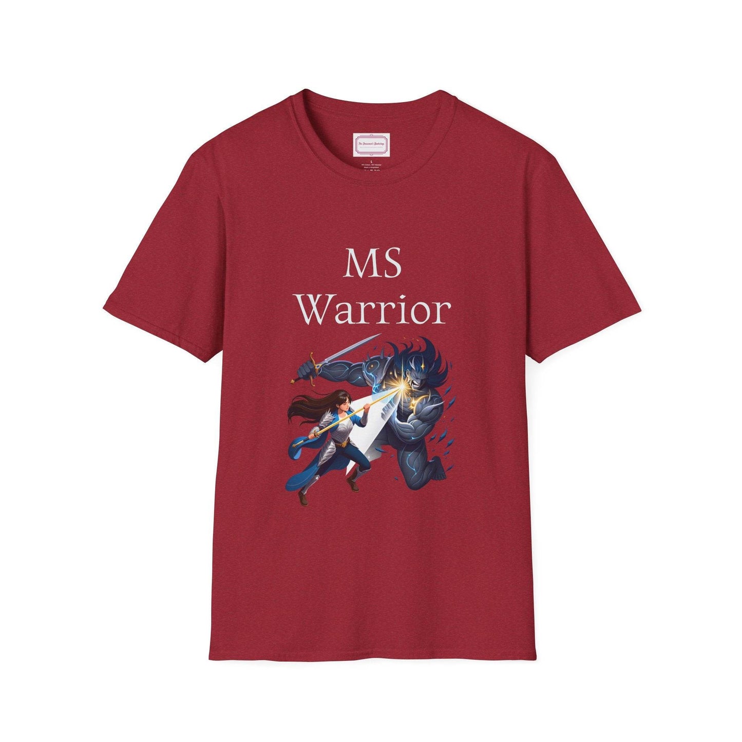 M.S. Warrior Unisex Softstyle T-Shirt - Embrace Your Battles - The Dreamer's Bookshop.
