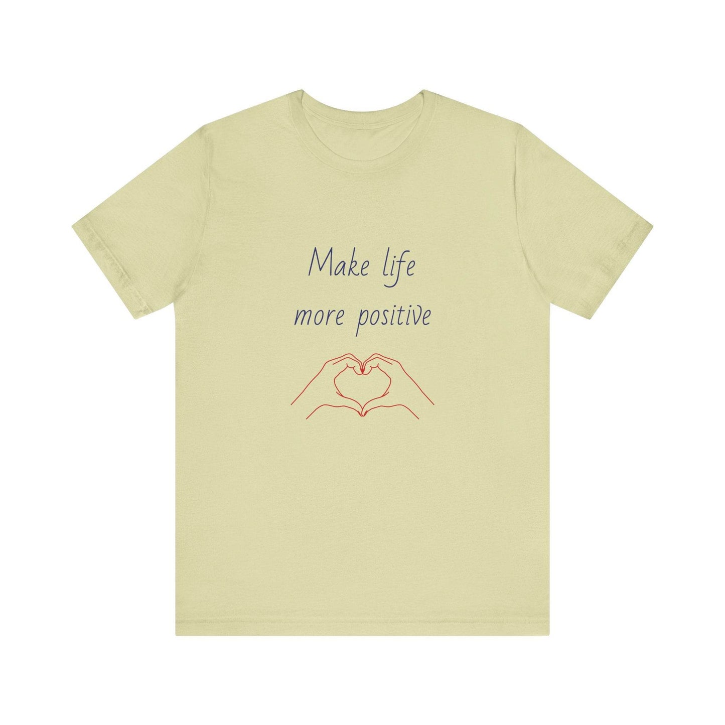Positive Vibes Unisex Short Sleeve Tee - Make Life More Positive - The Dreamer's Bookshop.