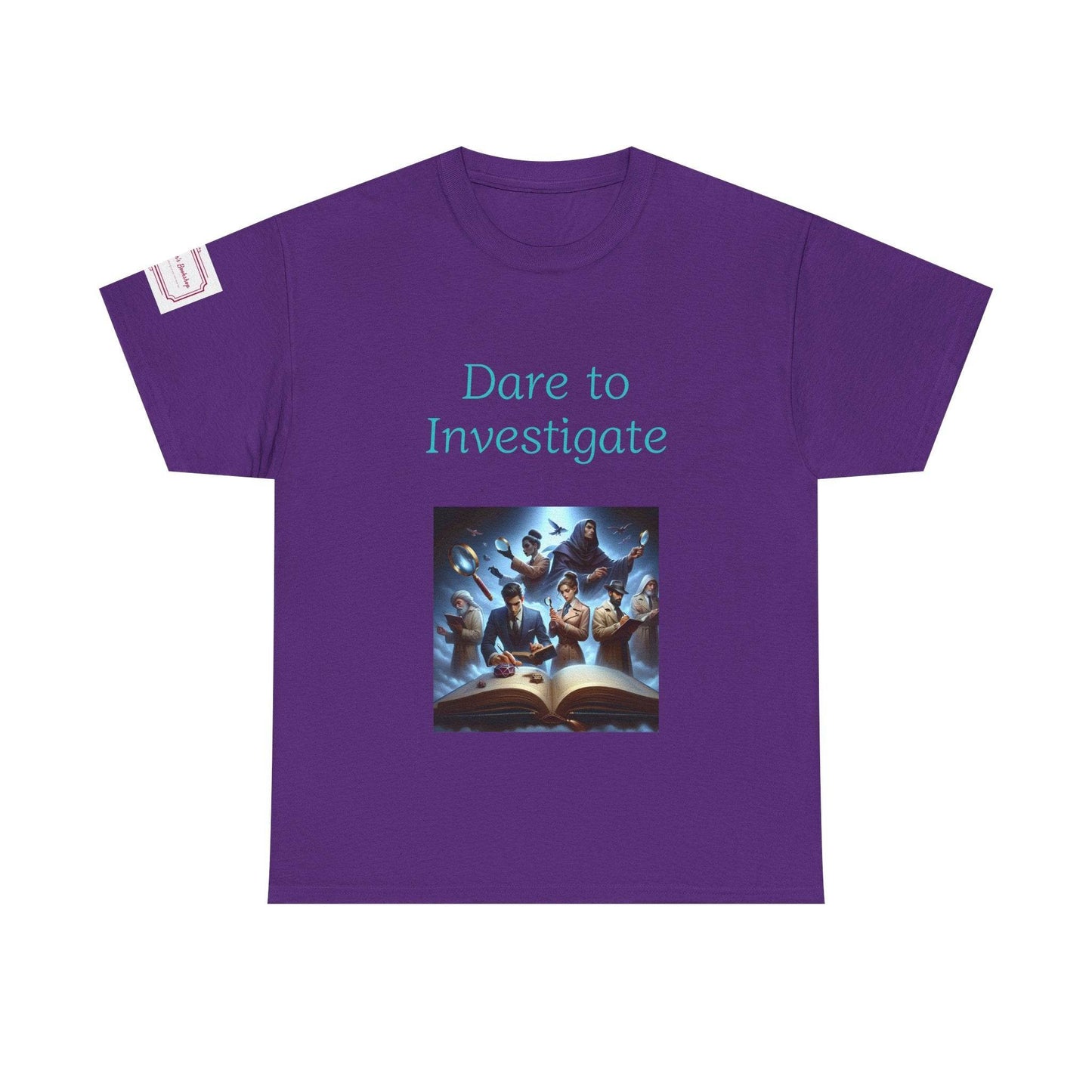 Investigate - Unisex Heavy Cotton Tee - Crime/Mystery Books - The Dreamer's Bookshop.