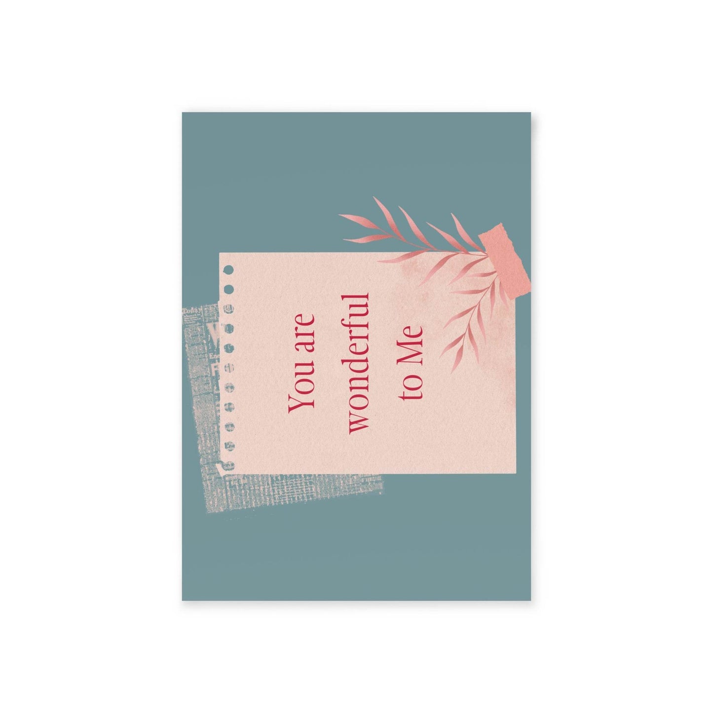 The Dreamer's Bookshop Appreciation "You are Wonderful" Print Card - The Dreamer's Bookshop.