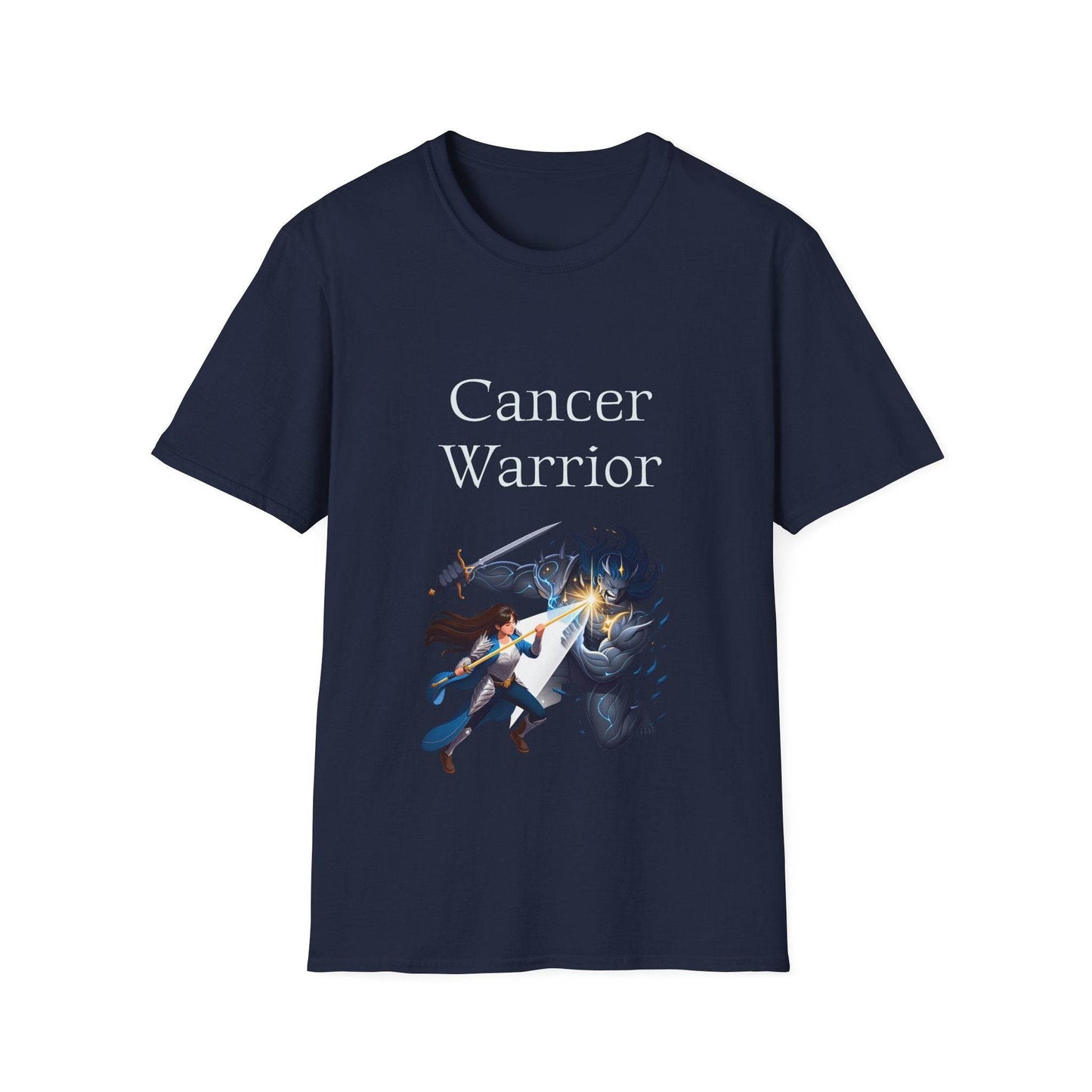 Cancer Warrior Unisex Softstyle T-Shirt - Empower Your Battle - The Dreamer's Bookshop.