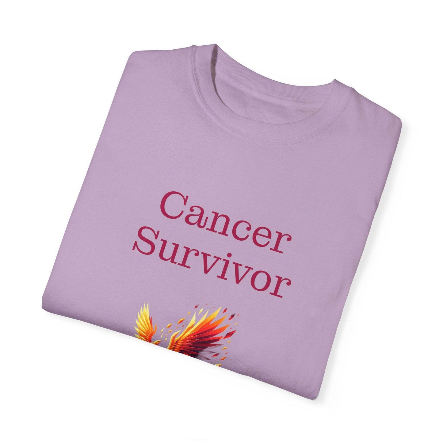 Cancer Survivor Unisex Garment-Dyed T-shirt - Inspirational Motivational Tee - The Dreamer's Bookshop.