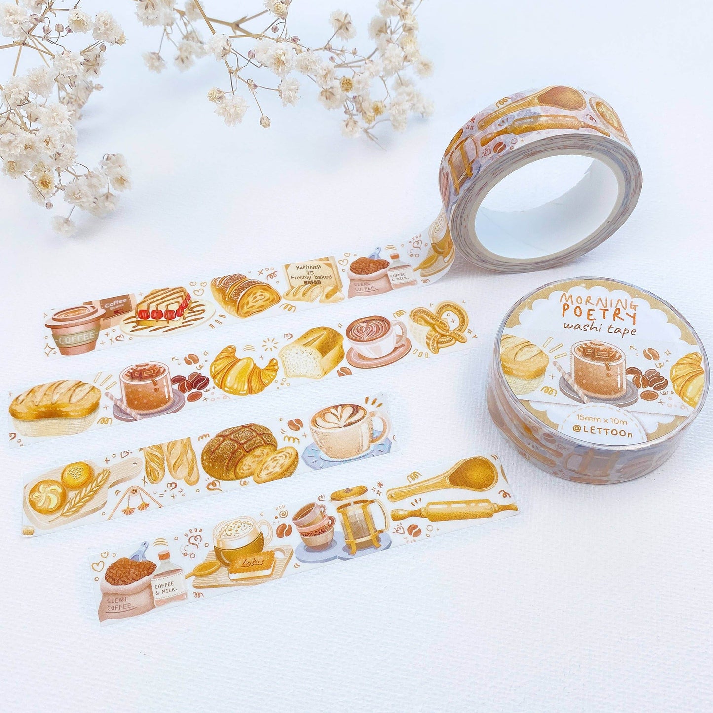 LETTOOn - Washi Tape - Ochtendpoëzie - The Dreamer's Bookshop.