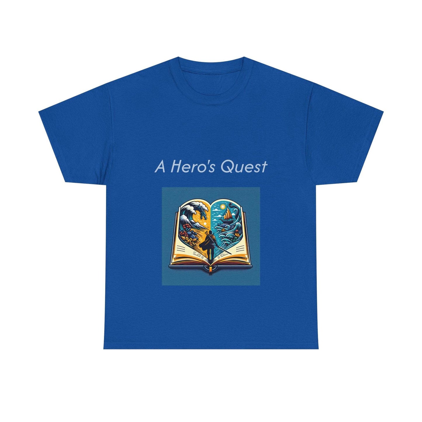 Adventurous - Unisex Heavy Cotton Tee - Hero's Quest - The Dreamer's Bookshop.