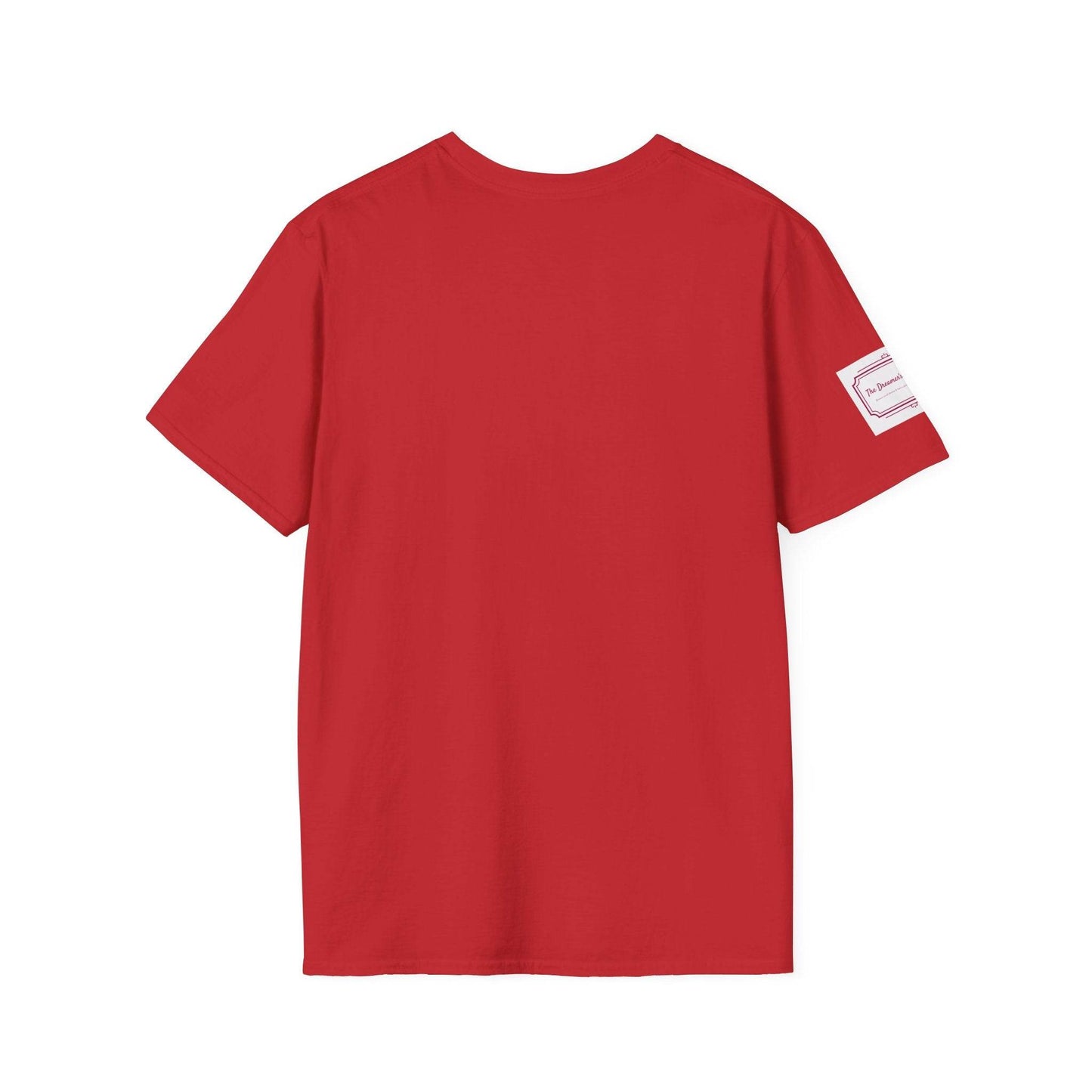 Be Happy Stay Positive Unisex Softstyle T-Shirt - The Dreamer's Bookshop.