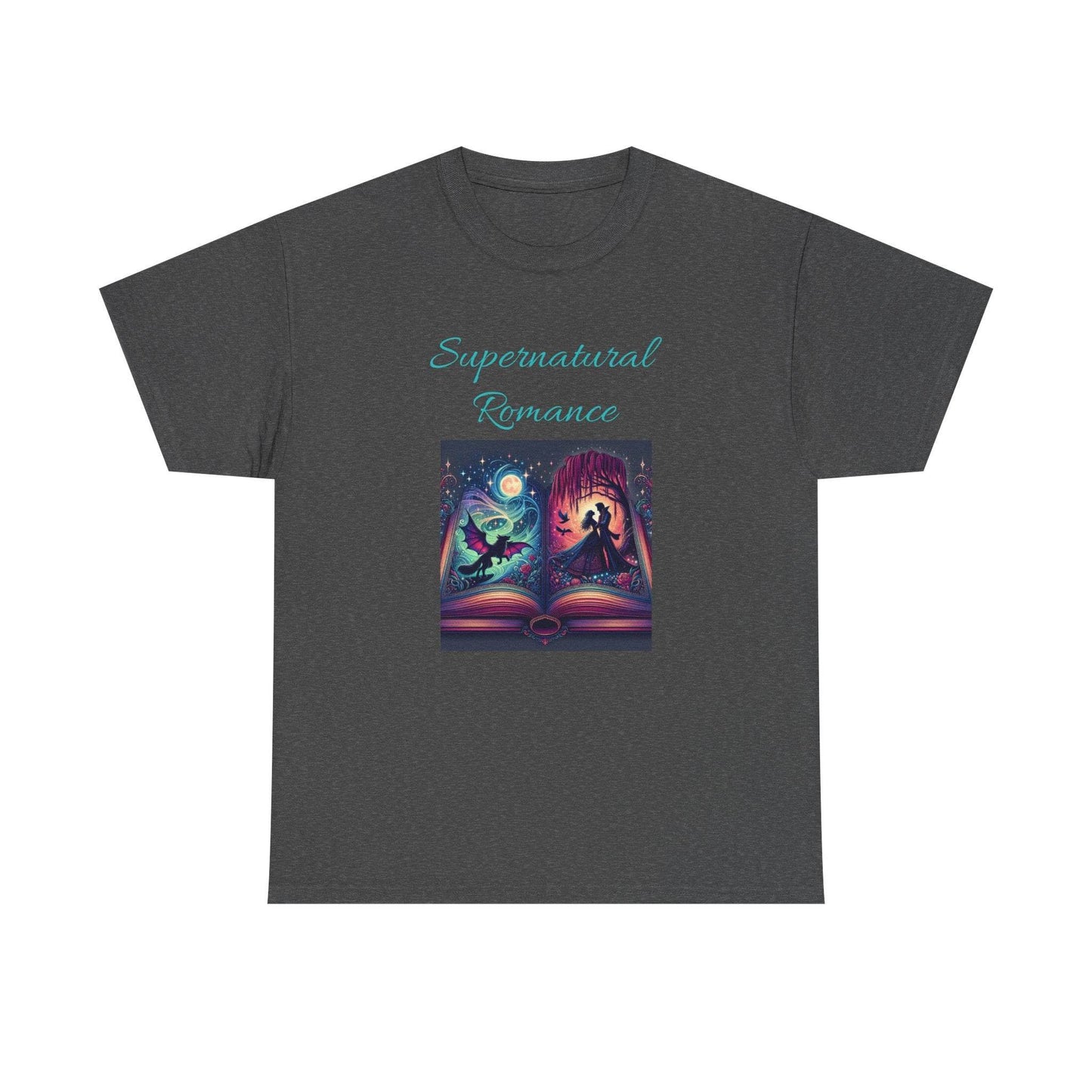 Fiction - Graphic Tee - Unisex Heavy Cotton T-Shirt - Supernatural Romance - The Dreamer's Bookshop.