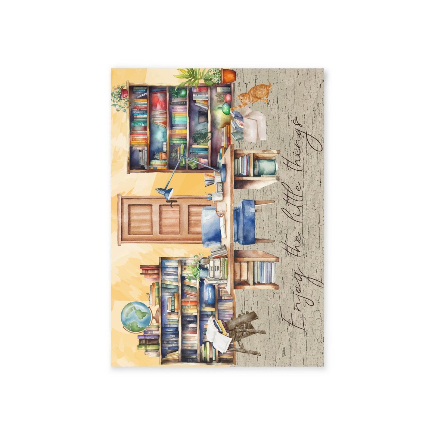 The Dreamer's Bookshop "Work space" Enjoy the Little Things Card - The Dreamer's Bookshop.