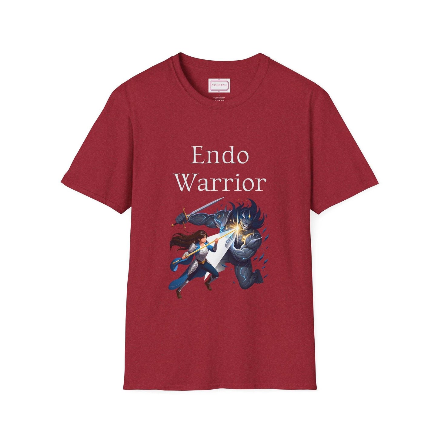 Endometriosis Warrior Unisex Softstyle T-Shirt - Embrace Your Battles - The Dreamer's Bookshop.