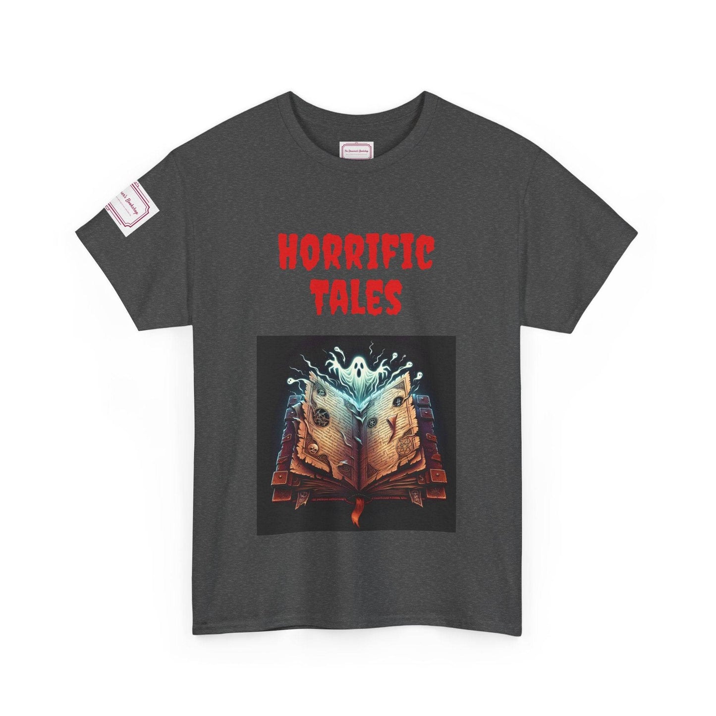 Horrific Tales - Unisex Heavy Cotton Tee - Perfect for Book Lovers - The Dreamer's Bookshop.