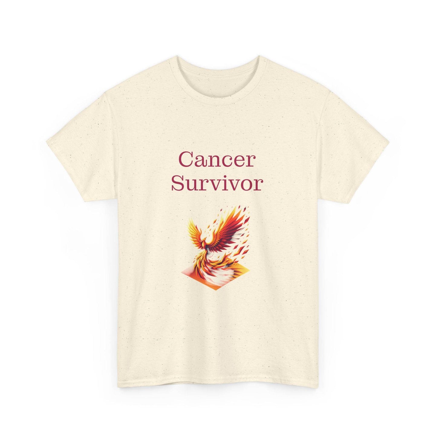 Cancer Survivor Unisex Heavy Cotton Tee - Inspirational Battle T-Shirt - The Dreamer's Bookshop.