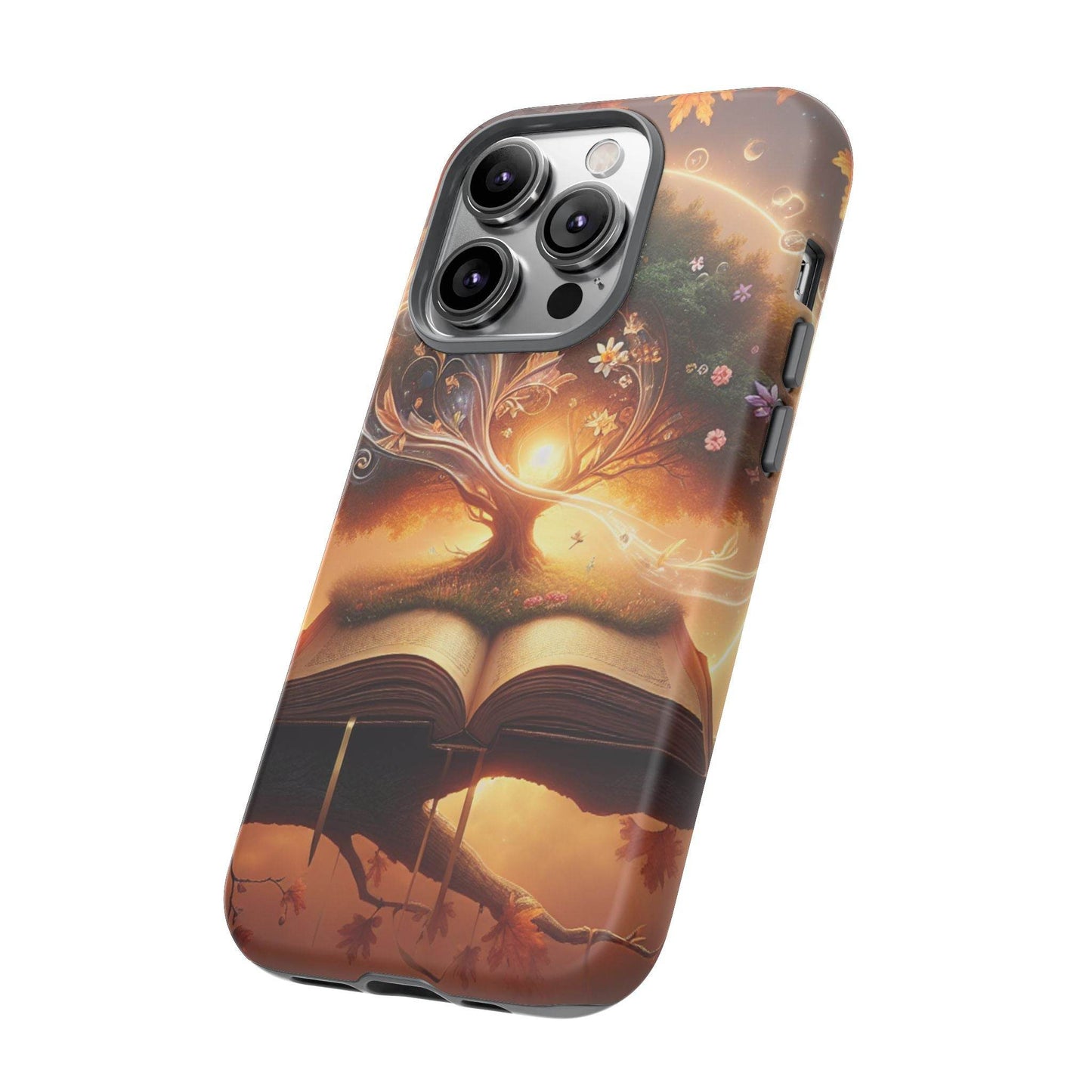 Nature-Inspired iPhone & Samsung Phone Case with Tree of Life Design - The Dreamer's Bookshop.