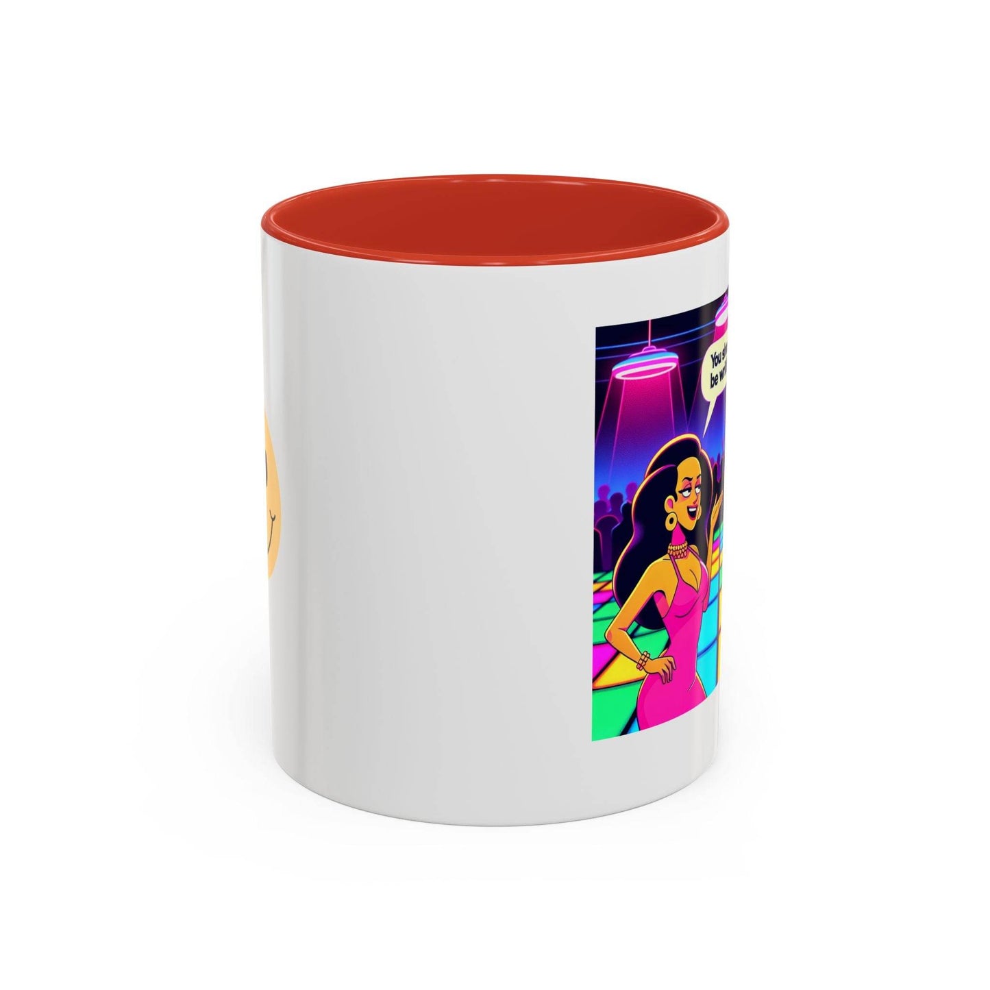 Retro Vibe Accent Coffee Mug - You should be writing - The Dreamer's Bookshop.