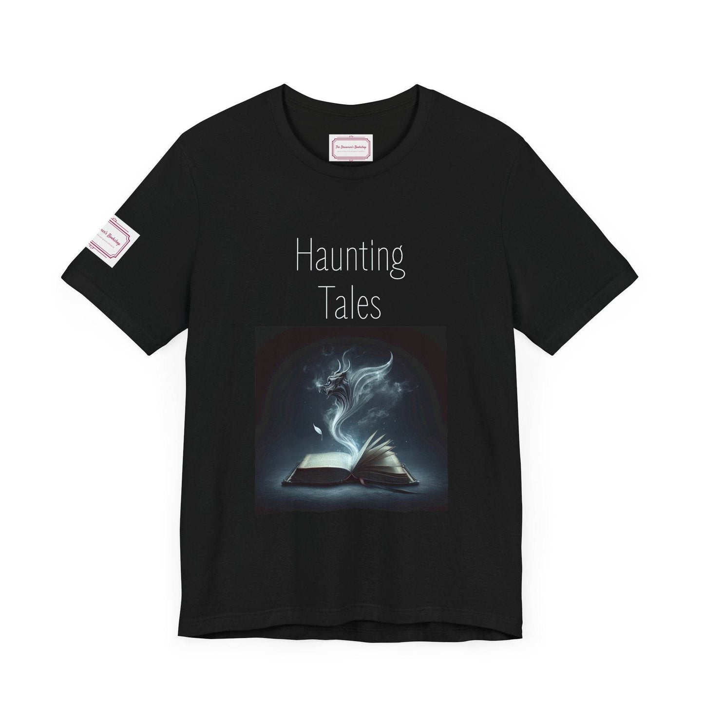 Haunting Tales Tee - Fun Short Sleeve Shirt for Writers & Book Lovers - The Dreamer's Bookshop.