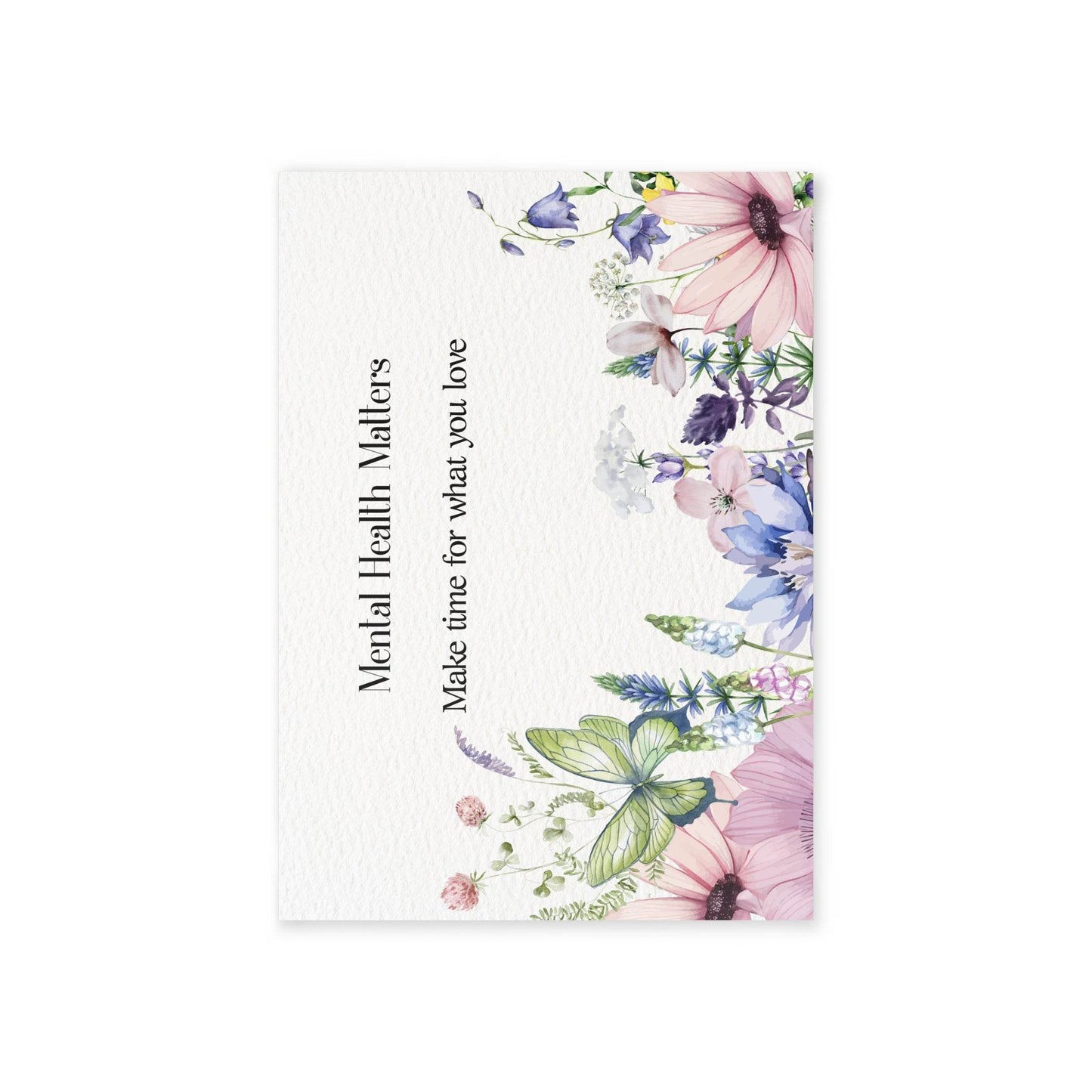 Watercolor "Make Time" Mental Health Matters Art Print - The Dreamer's Bookshop.