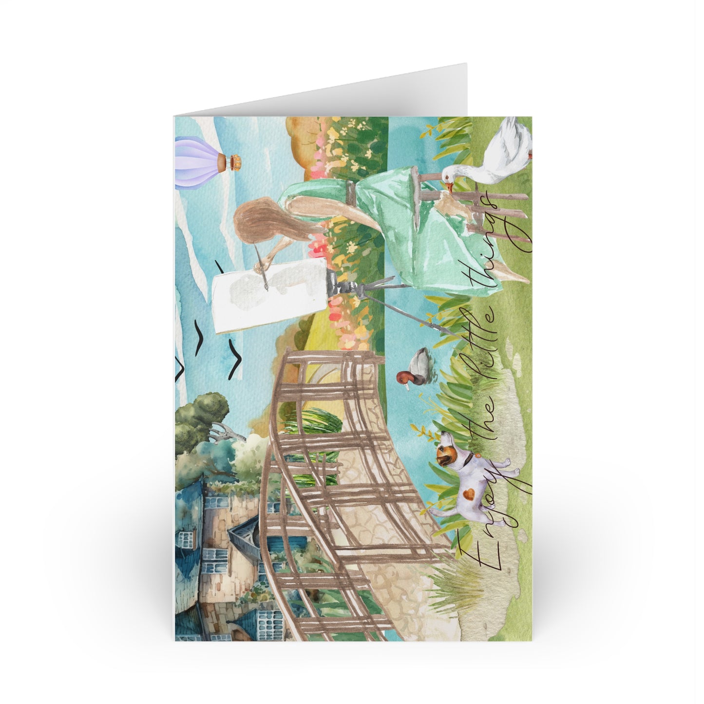 The Dreamer's Bookshop "Painting" Enjoy the Little Things Card - The Dreamer's Bookshop.