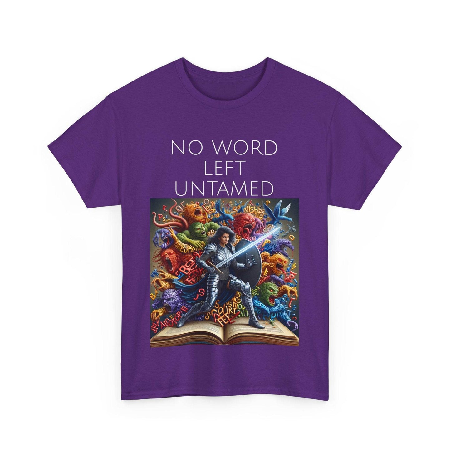 No Word - Unisex Heavy Cotton Tee - Creative Writer's Apparel - The Dreamer's Bookshop.