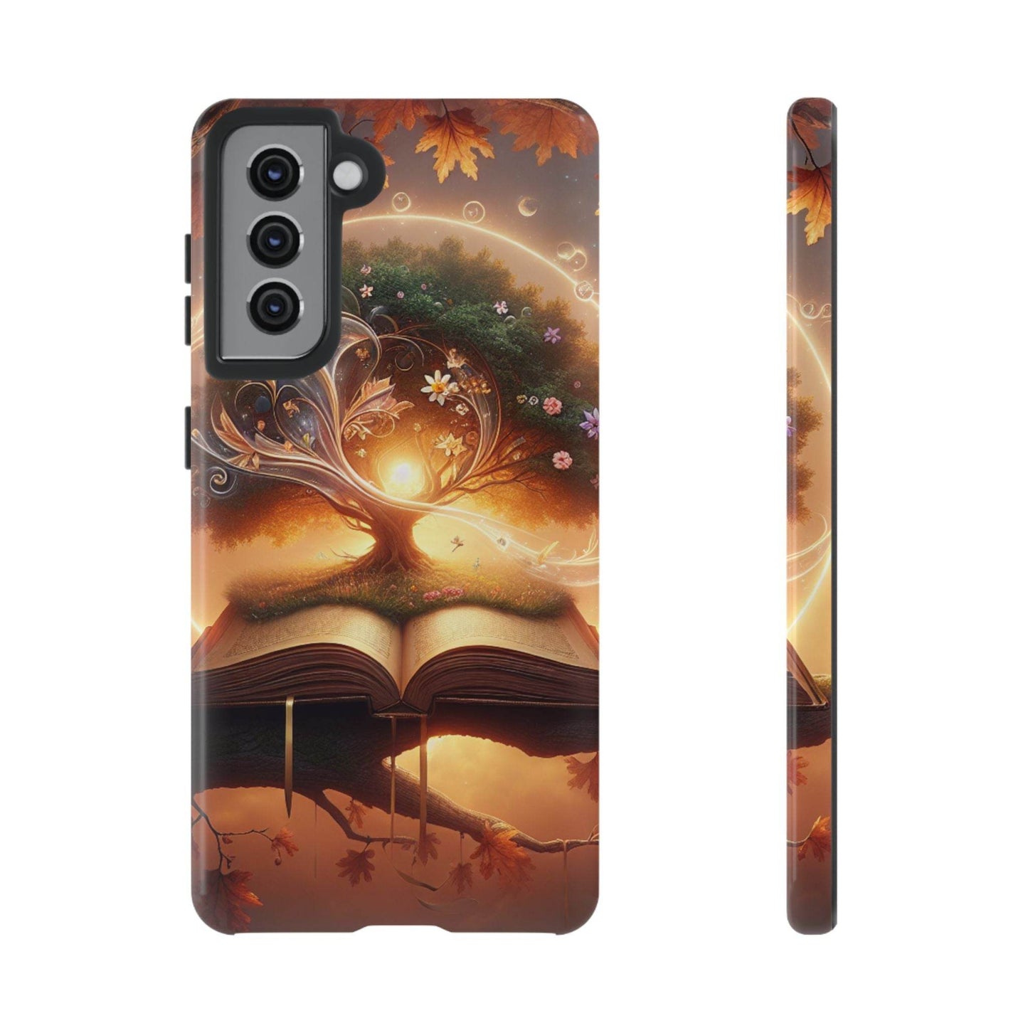 Nature-Inspired iPhone & Samsung Phone Case with Tree of Life Design - The Dreamer's Bookshop.