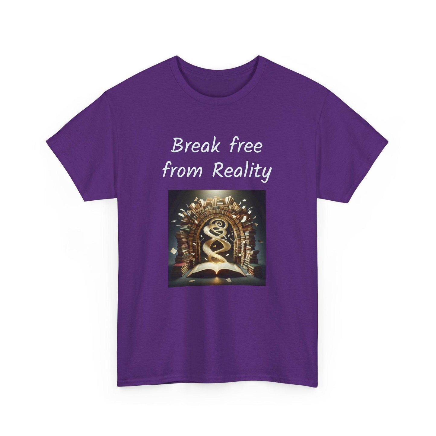 Break Free - Graphic Tee - Unisex Heavy Cotton T-Shirt - Book Lovers - The Dreamer's Bookshop.