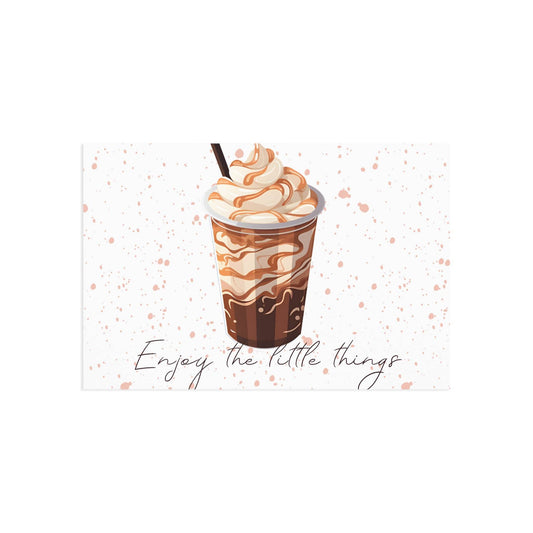 The Dreamer's Bookshop "Iced Coffee" Enjoy the Little Things Card - The Dreamer's Bookshop.