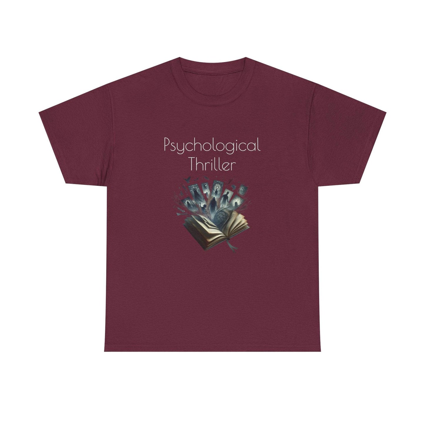 Fiction - Graphic Tee - Unisex Heavy Cotton T-Shirt Psychological Thriller - The Dreamer's Bookshop.