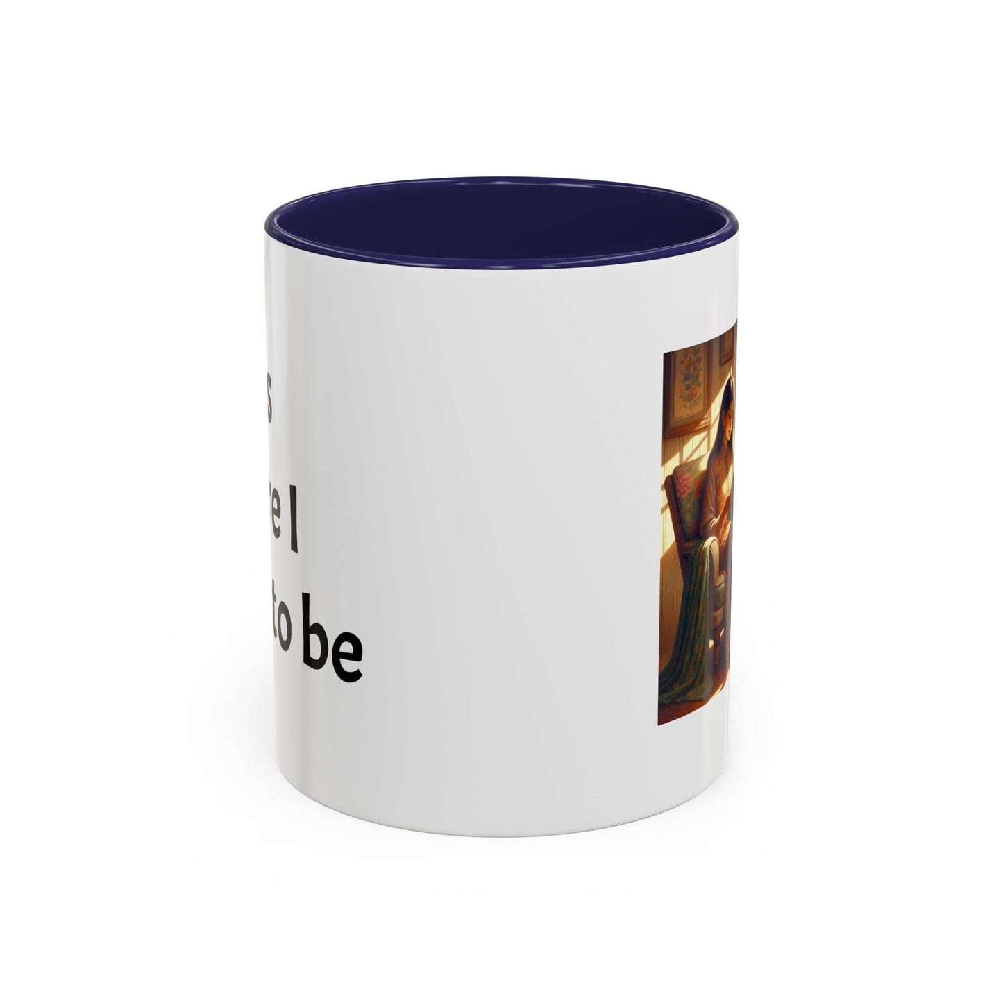 Cozy Reading Accent Coffee Mug - 11 oz - Perfect for Book Lovers - The Dreamer's Bookshop.