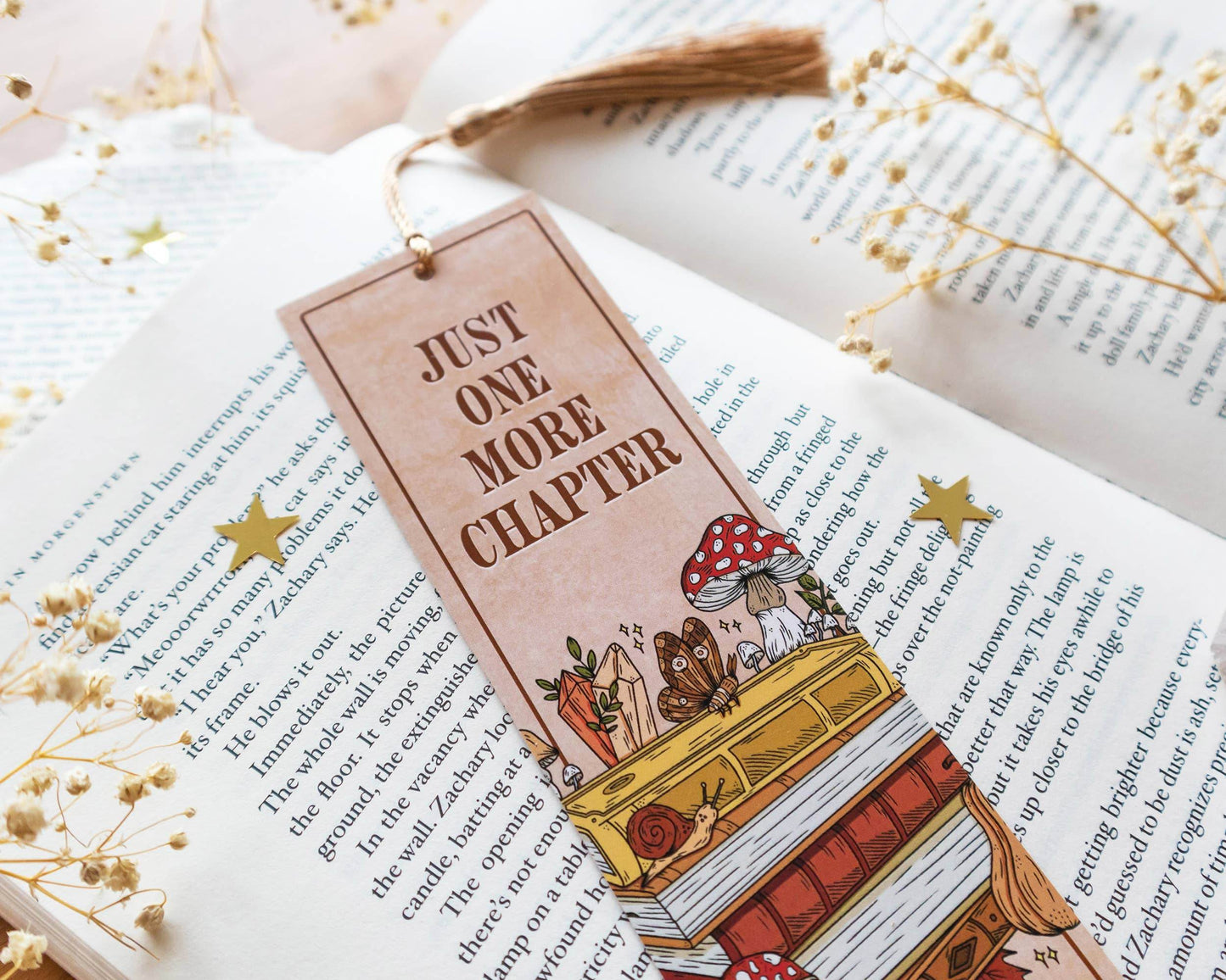 Basically Britt - Woodland Bookmark - Forest Toadstool Nature Butterfly Books - The Dreamer's Bookshop.