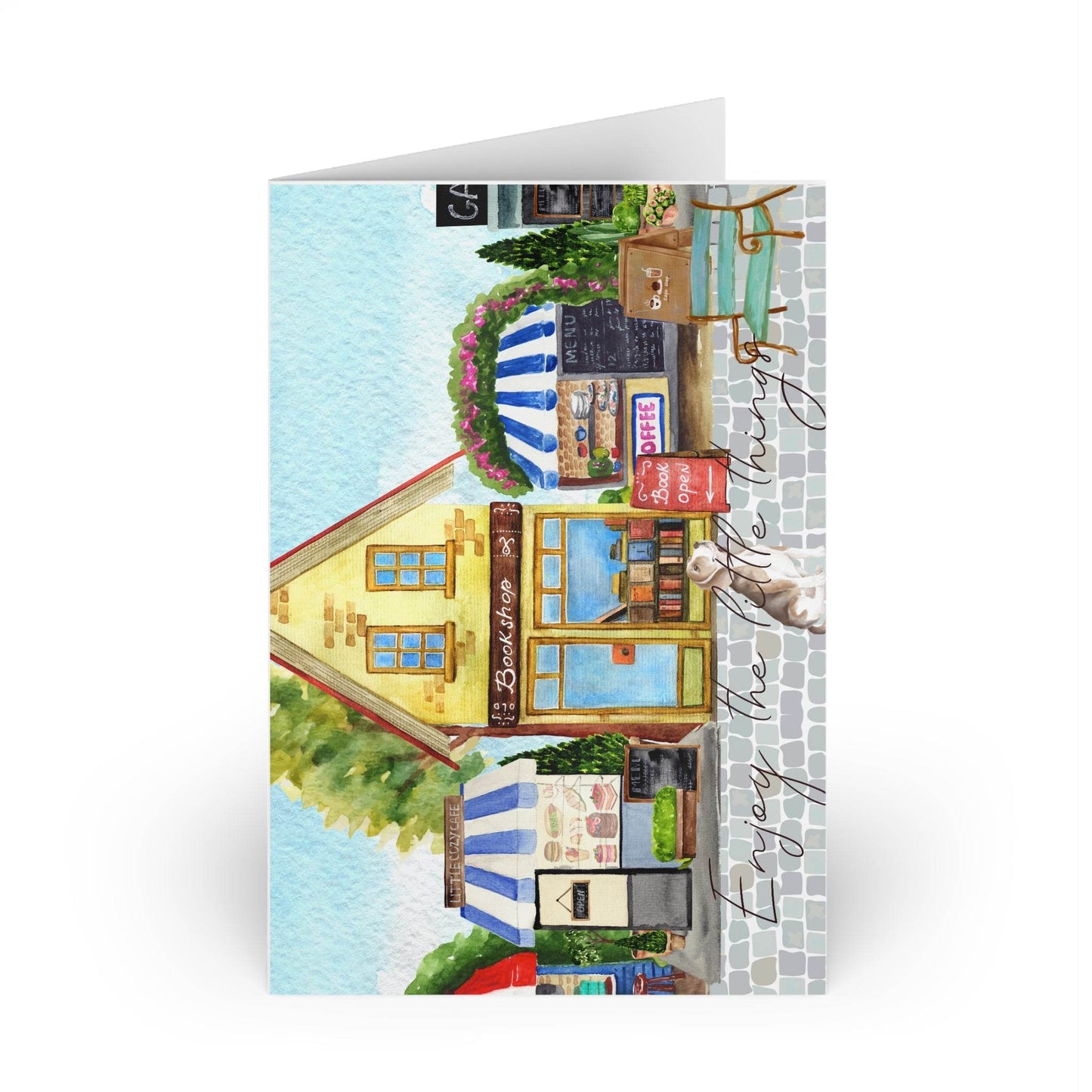 The Dreamer's Bookshop "Bookshop" Enjoy the Little Things Card - The Dreamer's Bookshop.