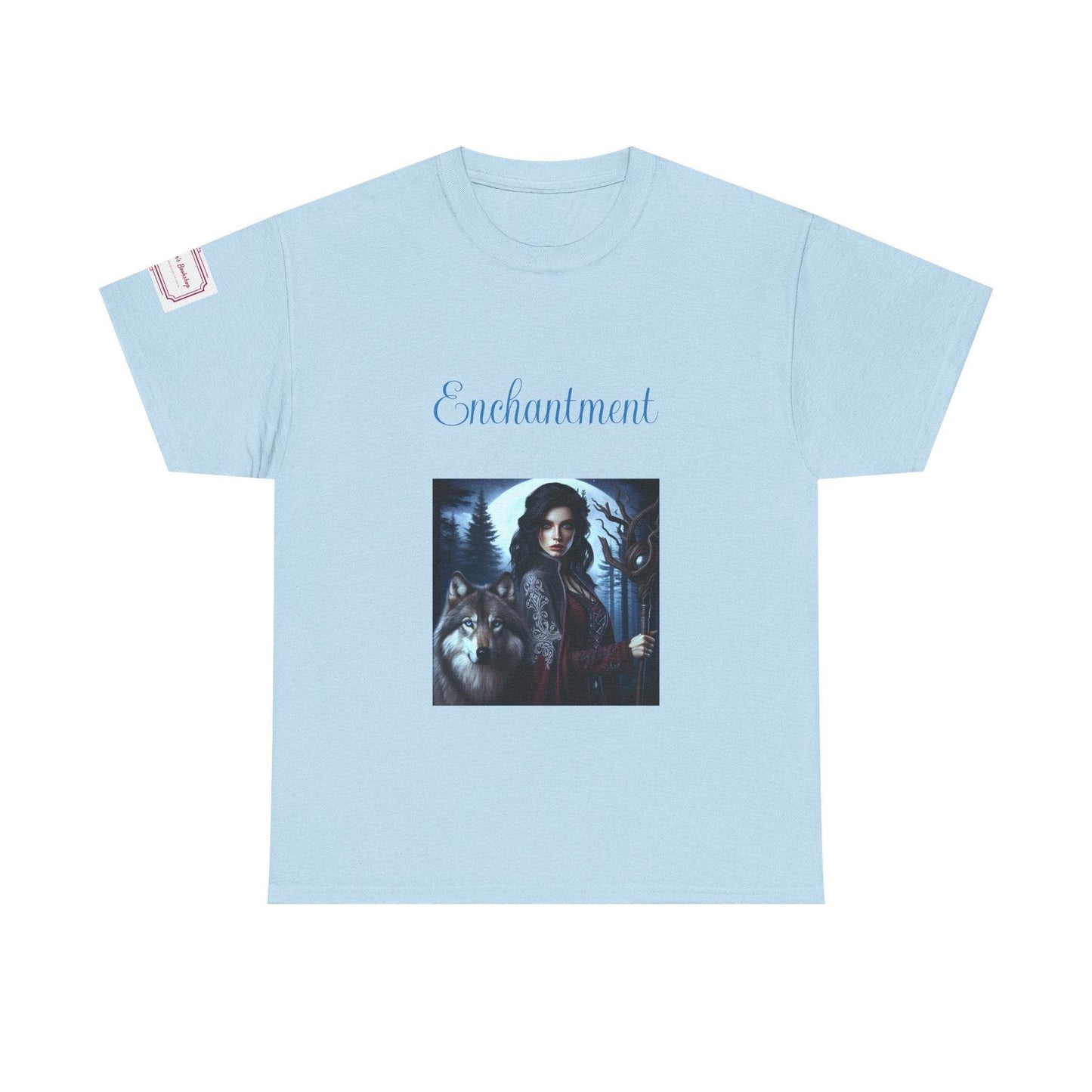 Enchanting Wolf Graphic Unisex Heavy Cotton Tee - The Dreamer's Bookshop.