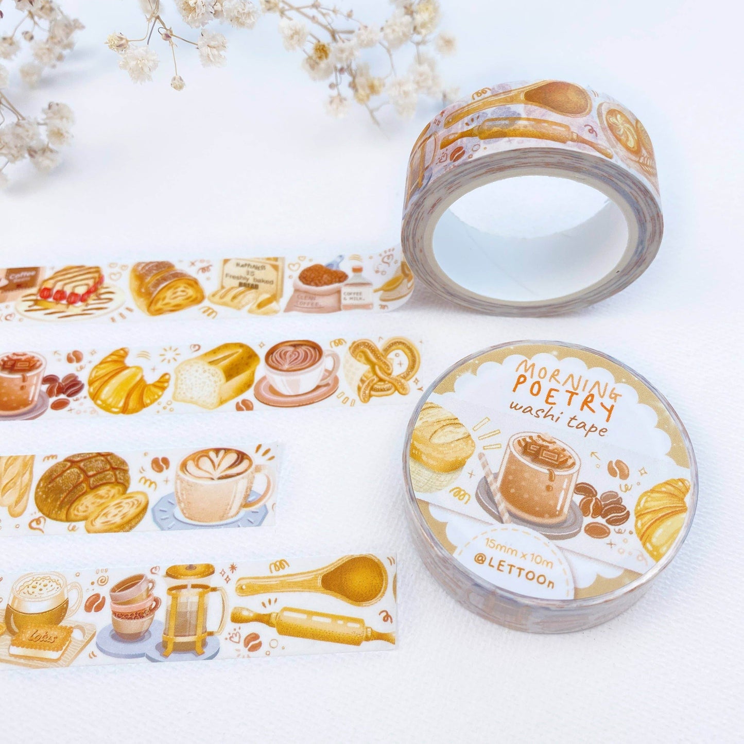 LETTOOn - Washi Tape - Ochtendpoëzie - The Dreamer's Bookshop.