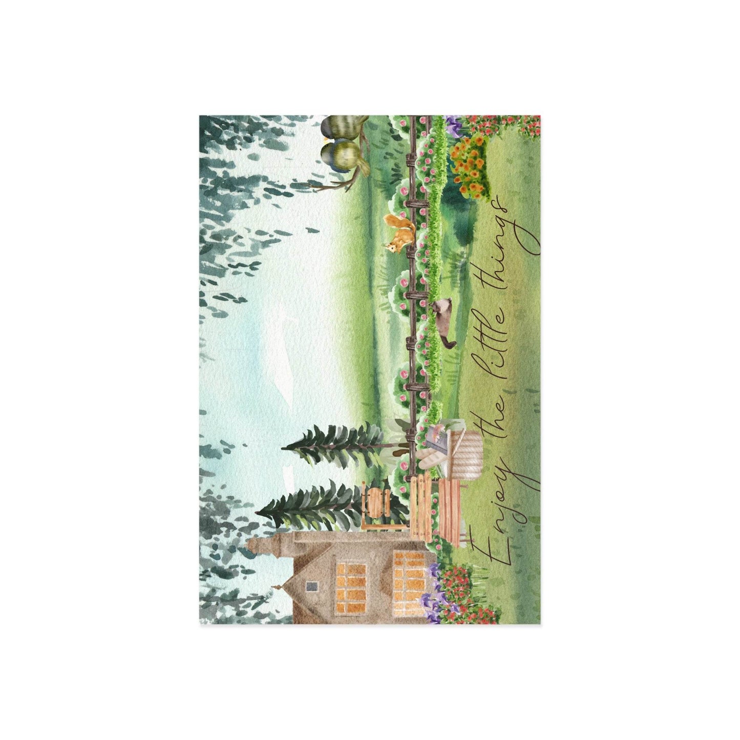 The Dreamer's Bookshop "Cottage" Enjoy the Little Things Card - The Dreamer's Bookshop.