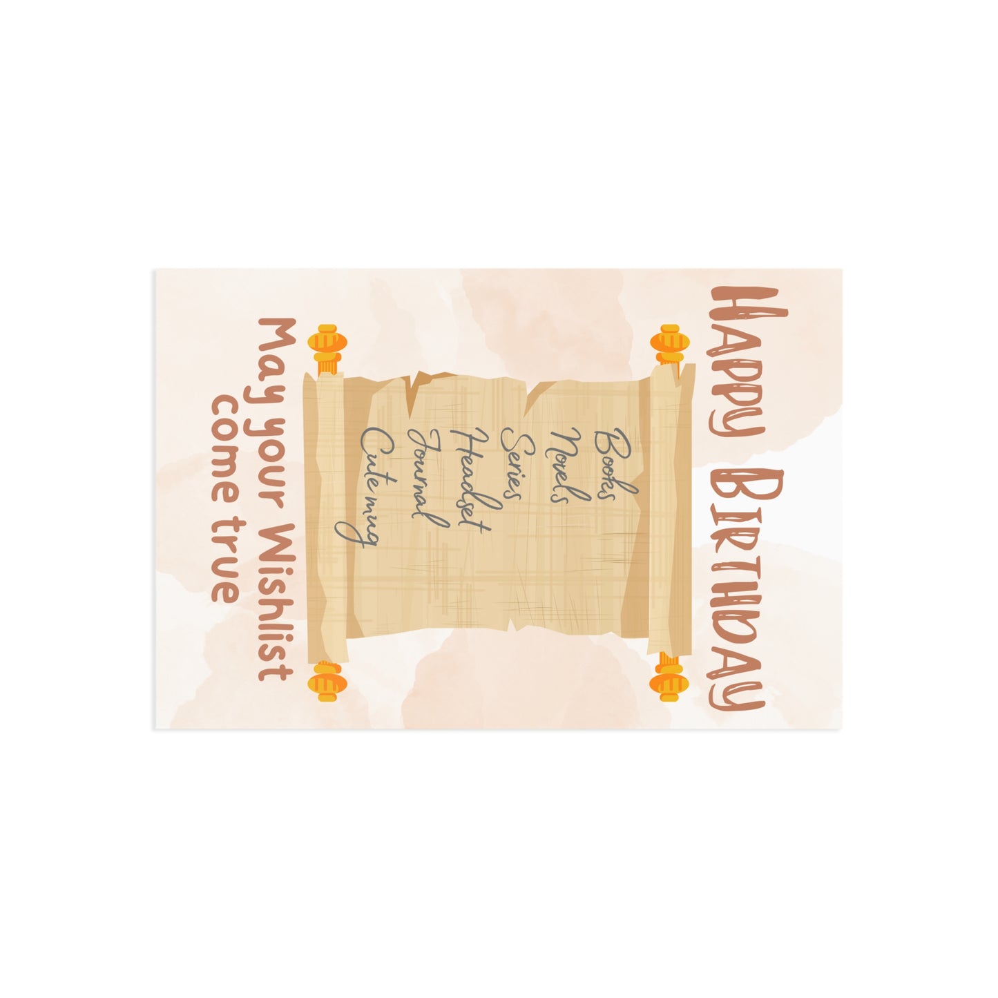 The Dreamer's Bookshop "WIshlist" Birthday Card - The Dreamer's Bookshop.
