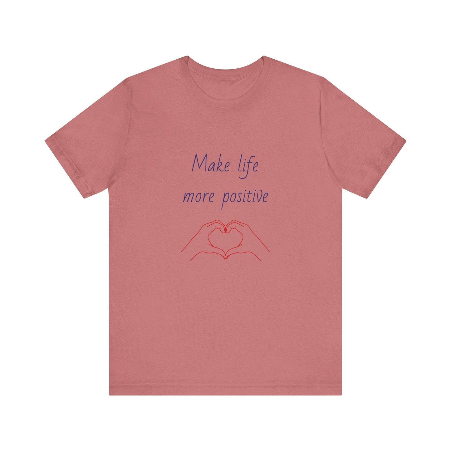 Positive Vibes Unisex Short Sleeve Tee - Make Life More Positive - The Dreamer's Bookshop.