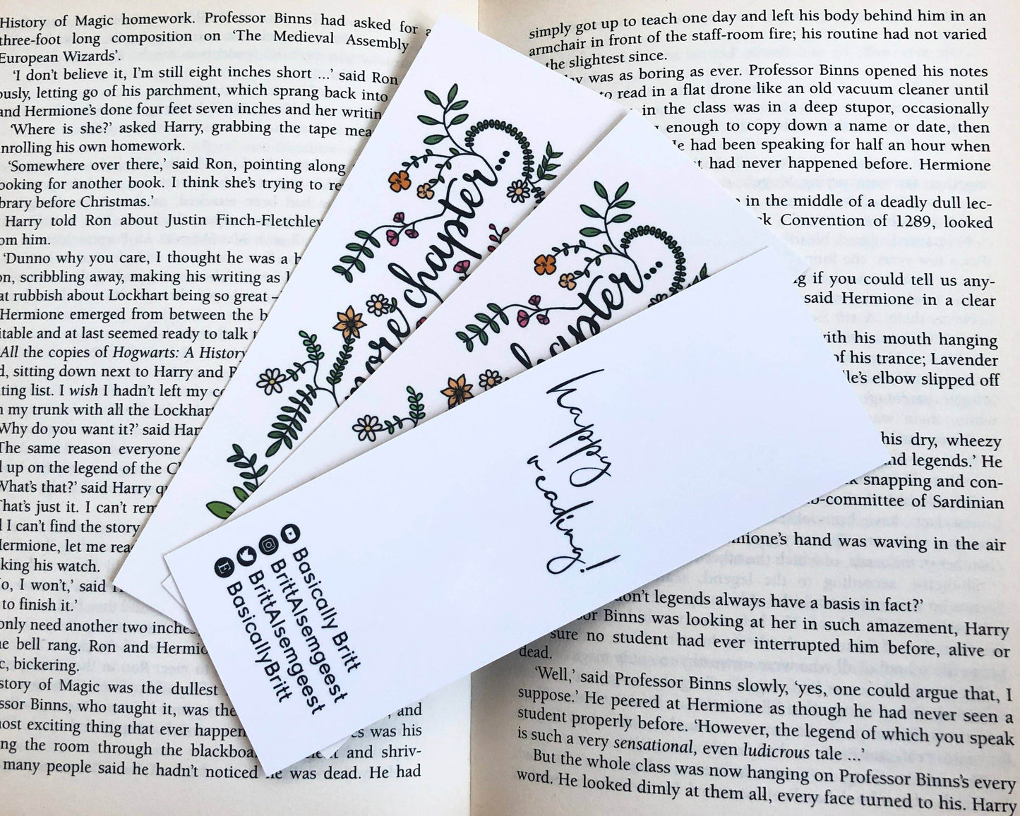 Basically Britt - Just One More Chapter Bookmark - The Dreamer's Bookshop.