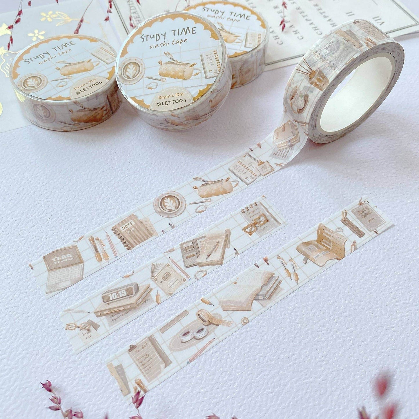 LETTOOn - Washi Tape - Studietijd - The Dreamer's Bookshop.