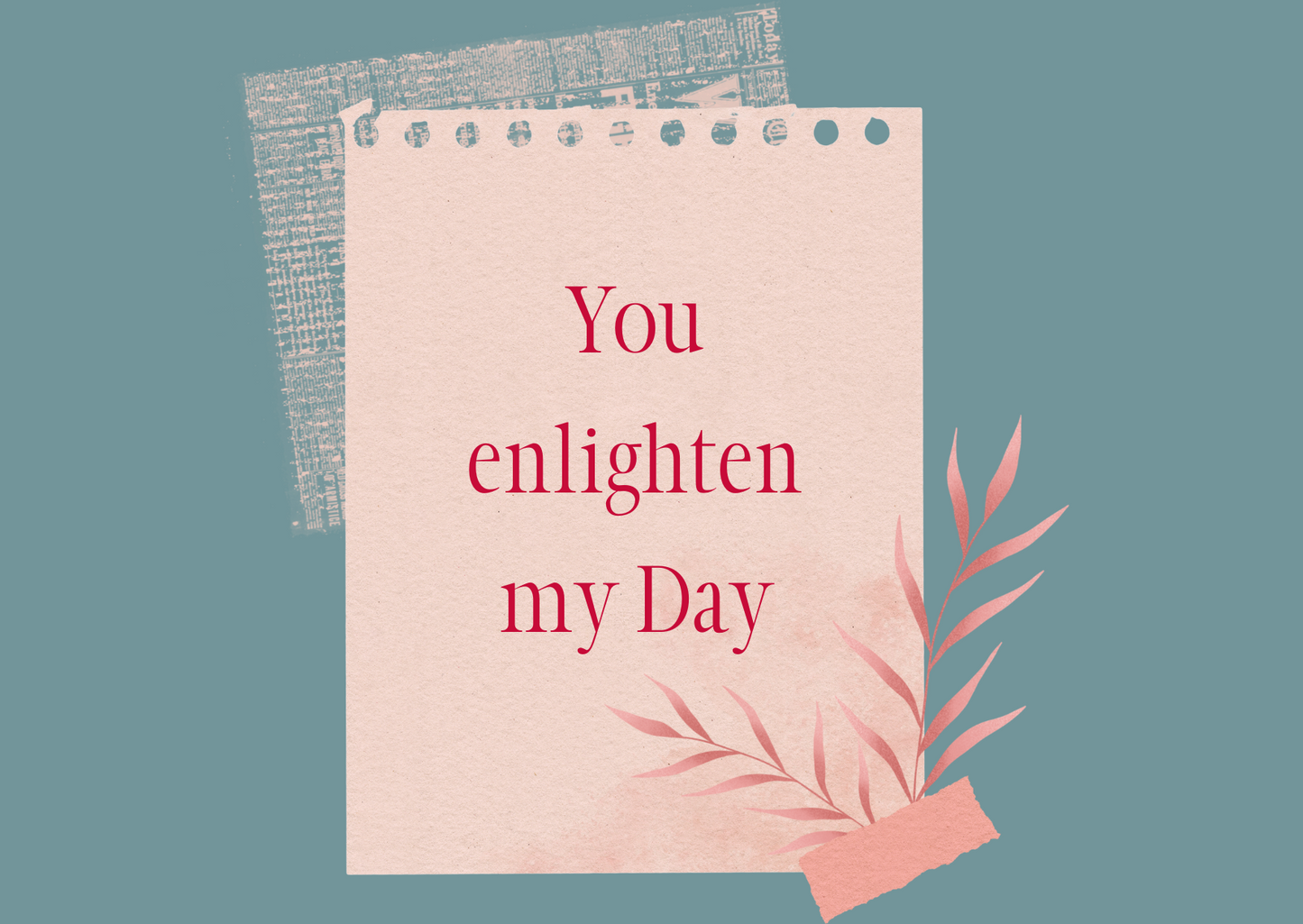 The Dreamer's Bookshop "Enlighten" Appreciation Card - The Dreamer's Bookshop.