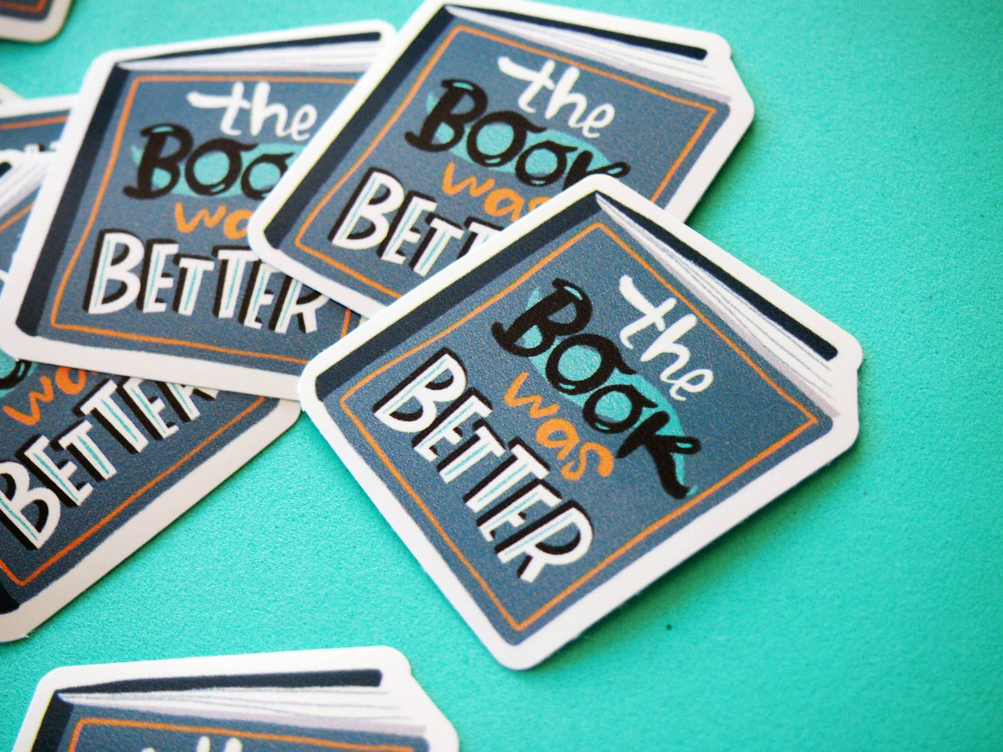 Irene Renon illustrations - Boekstickers, cadeau voor boekenliefhebbers, het boek was beter, vinyl - The Dreamer's Bookshop.