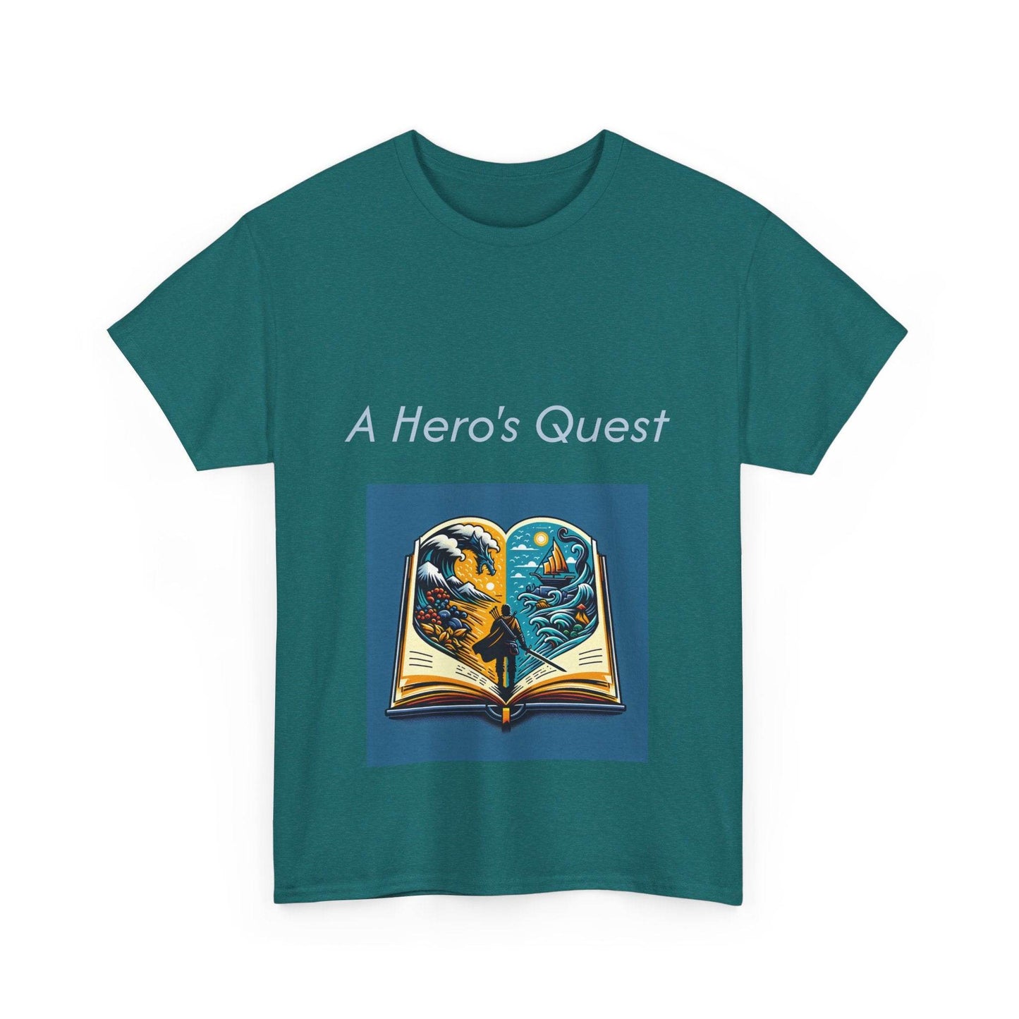 Adventurous - Unisex Heavy Cotton Tee - Hero's Quest - The Dreamer's Bookshop.