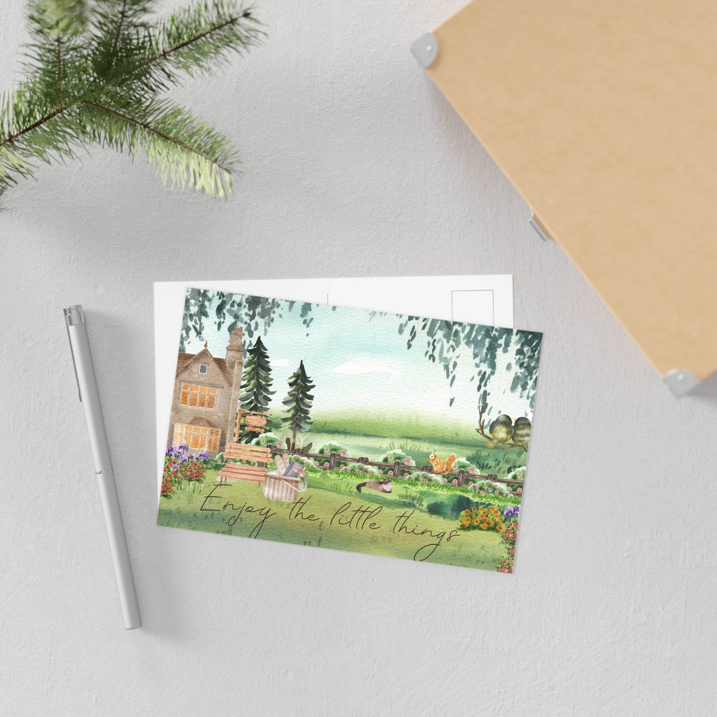 The Dreamer's Bookshop "Cottage" Enjoy the Little Things Card - The Dreamer's Bookshop.