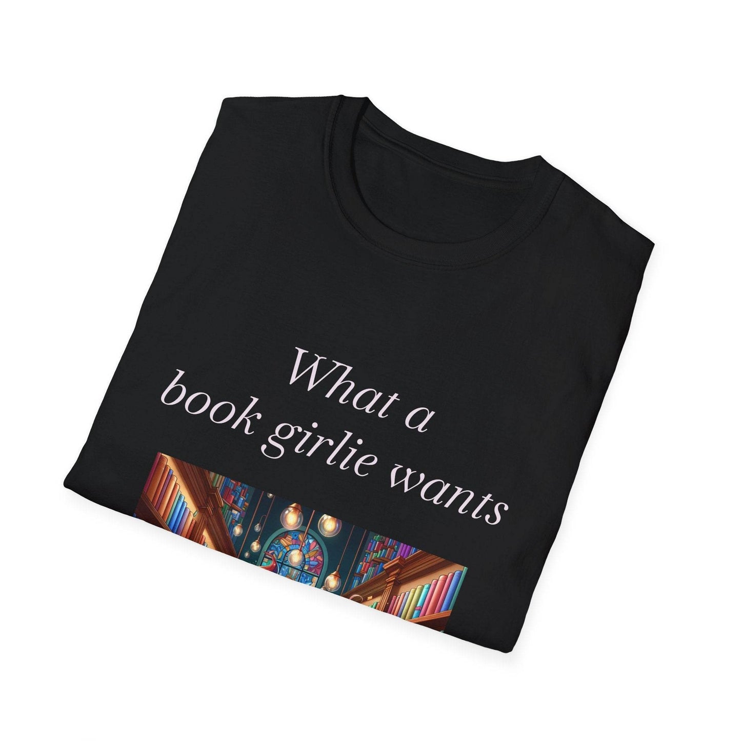 Book Girlie Unisex Softstyle T-Shirt - Perfect for Readers and Book Lovers - The Dreamer's Bookshop.
