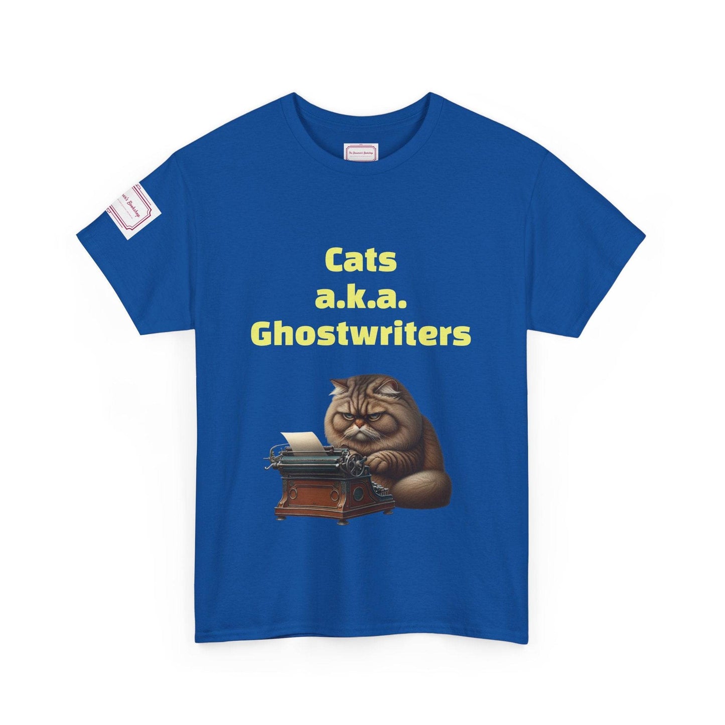 Cats Ghostwriters - Unisex Heavy Cotton Tee - Perfect for Book Lovers - The Dreamer's Bookshop.