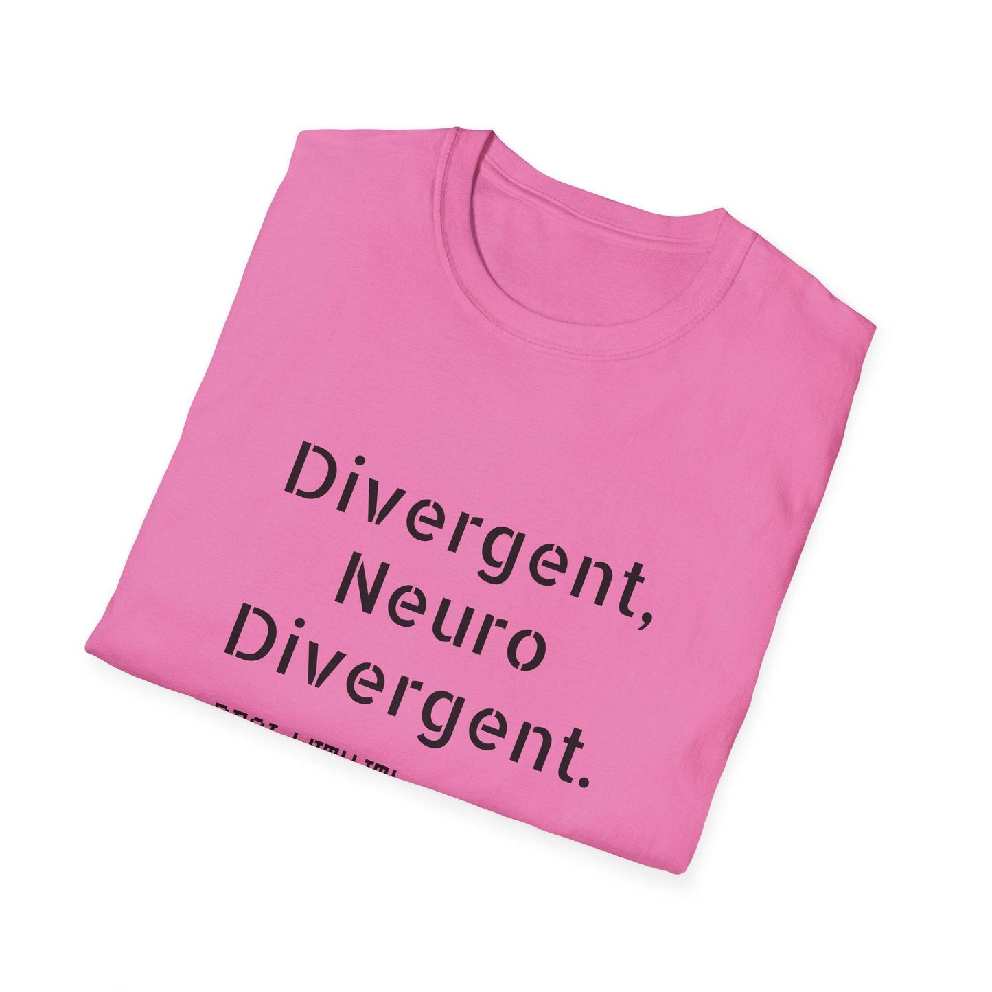 Divergent Neuro Divergent T-Shirt - Unisex Softstyle Tee - The Dreamer's Bookshop.