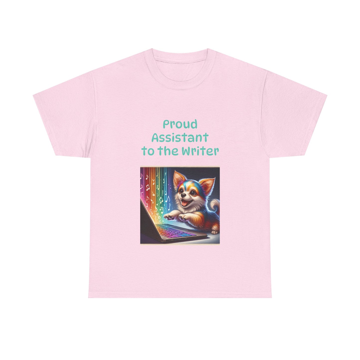 Book Lover's Unisex Heavy Cotton Tee - "Assistant Writer" - The Dreamer's Bookshop.