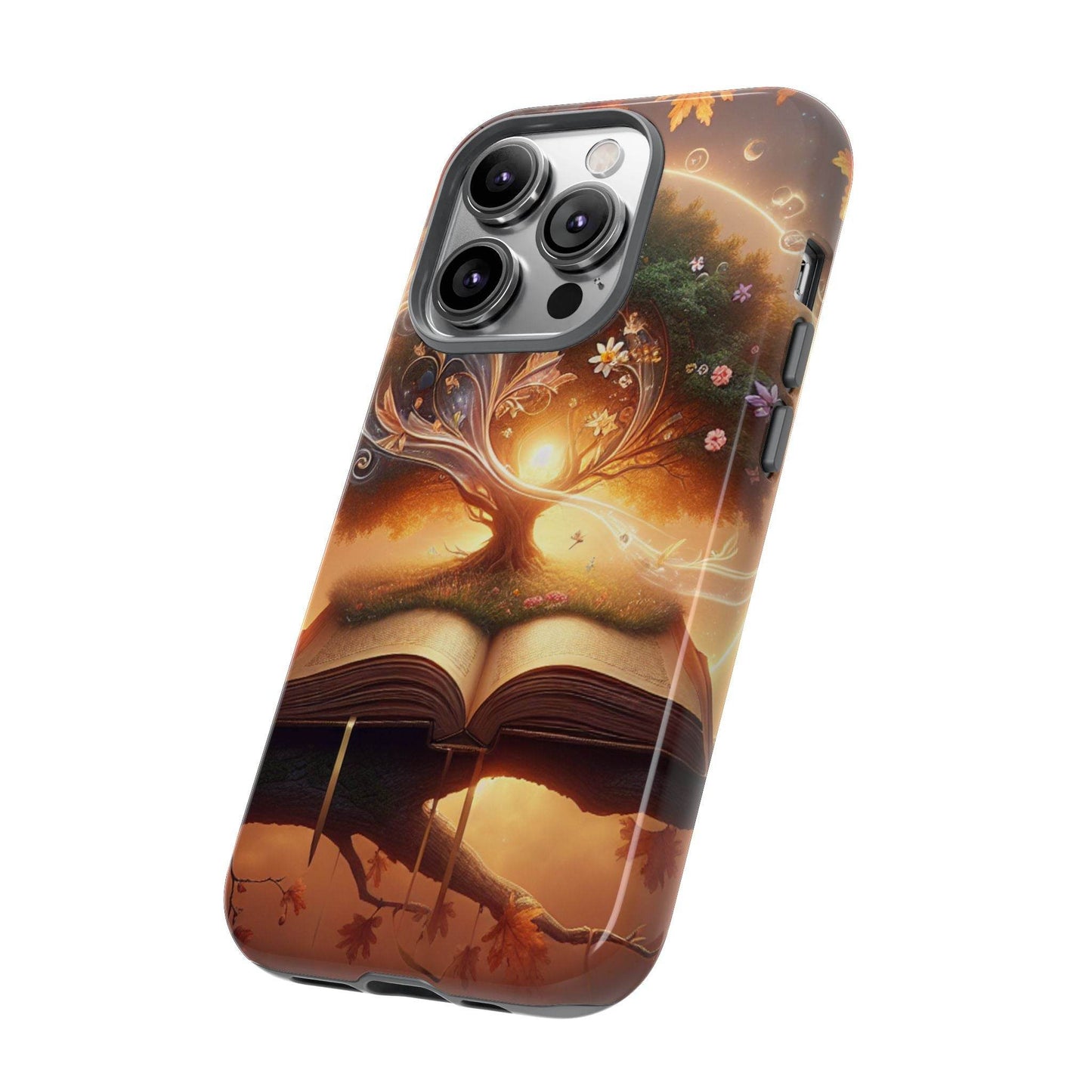 Nature-Inspired iPhone & Samsung Phone Case with Tree of Life Design - The Dreamer's Bookshop.