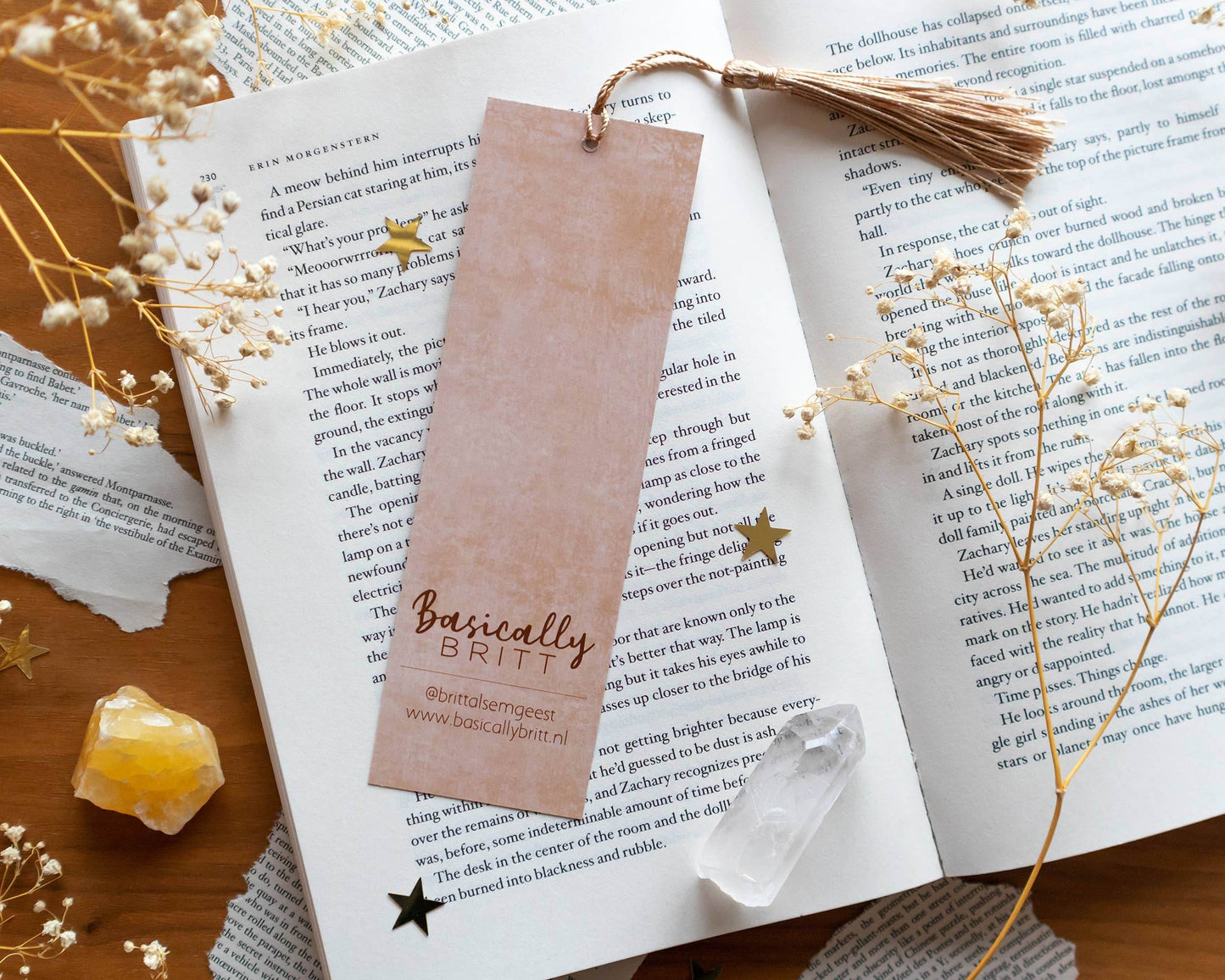Basically Britt - Woodland Bookmark - Forest Toadstool Nature Butterfly Books - The Dreamer's Bookshop.