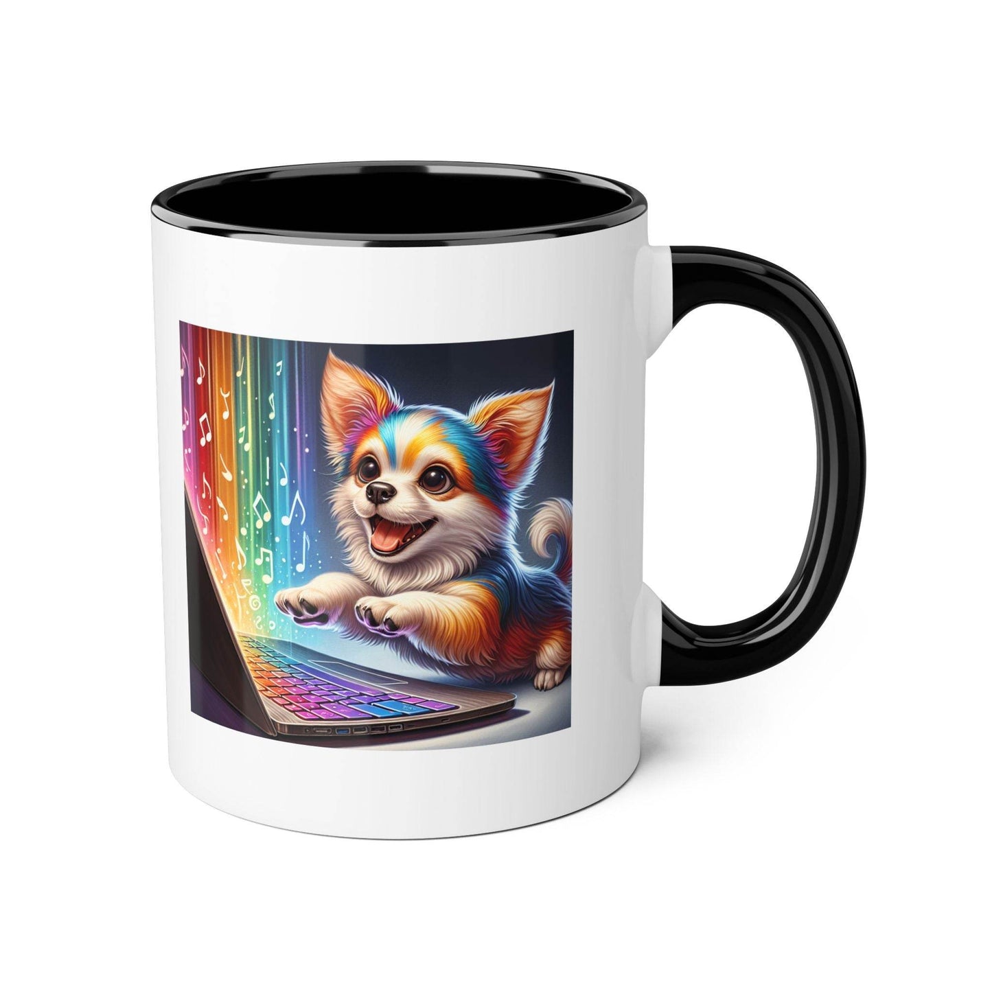 Funny Dog Writer Accent Mug - 11oz Coffee Cup for Book Lovers - The Dreamer's Bookshop.